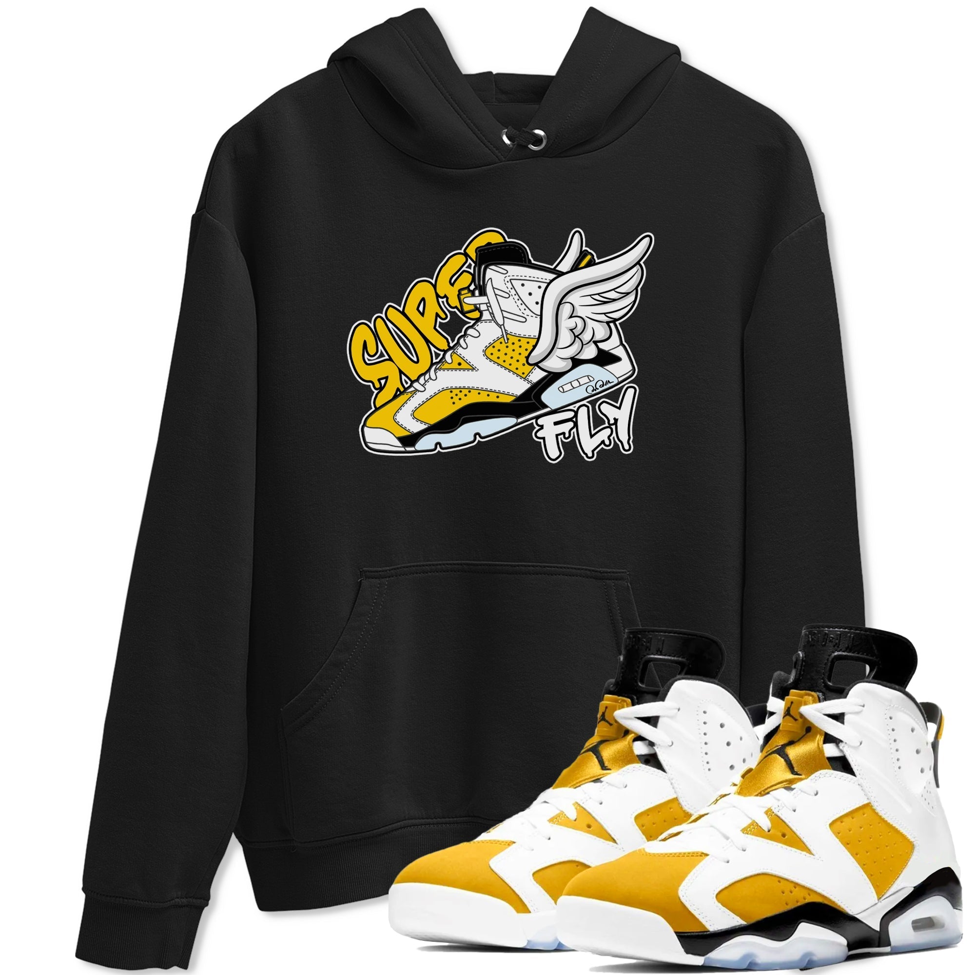 Super Fly snkmatch Tee - Air Jordan 6 Yellow Ochre