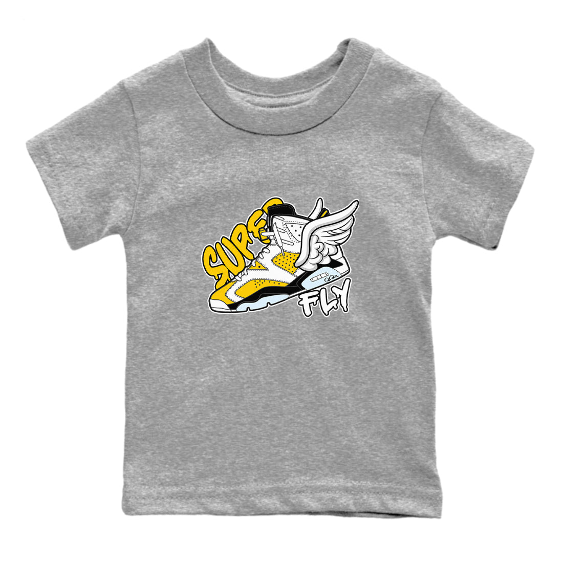 Super Fly snkmatch Tee Kids - Air Jordan 6 Yellow Ochre