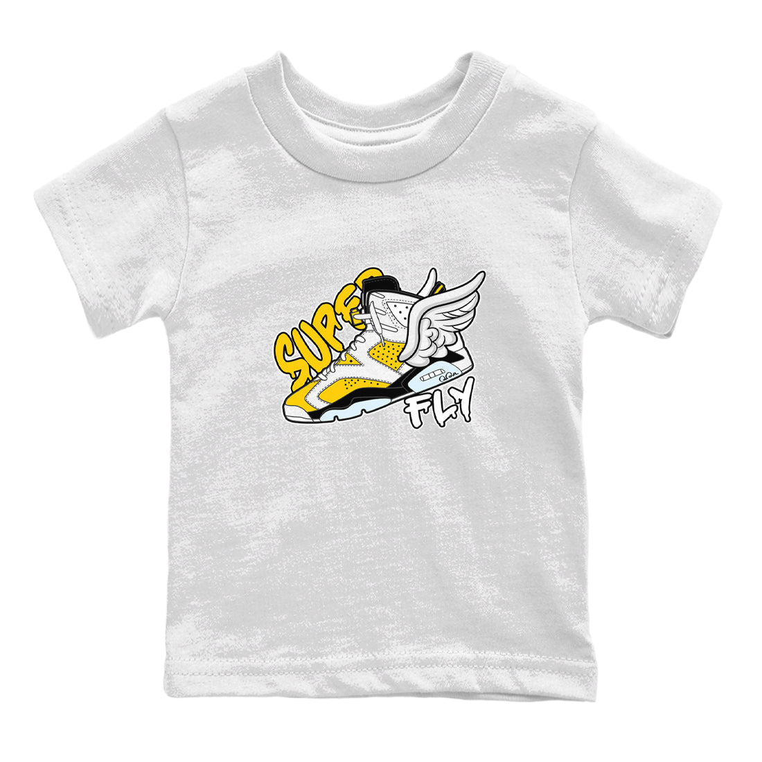 Super Fly snkmatch Tee Kids - Air Jordan 6 Yellow Ochre