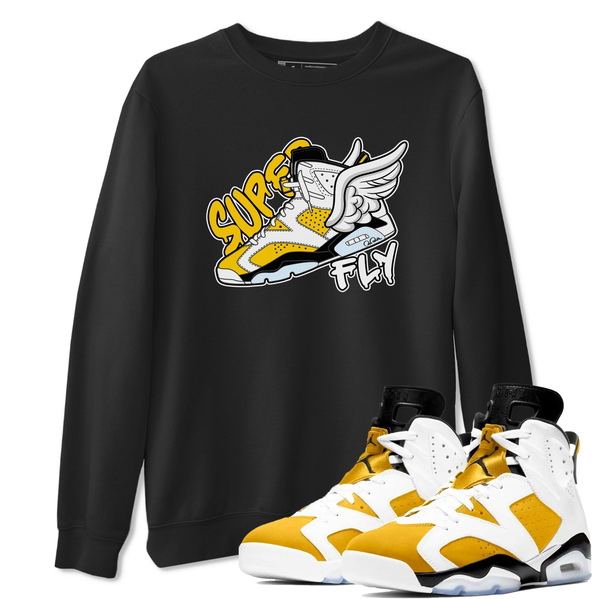 Super Fly snkmatch Tee - Air Jordan 6 Yellow Ochre