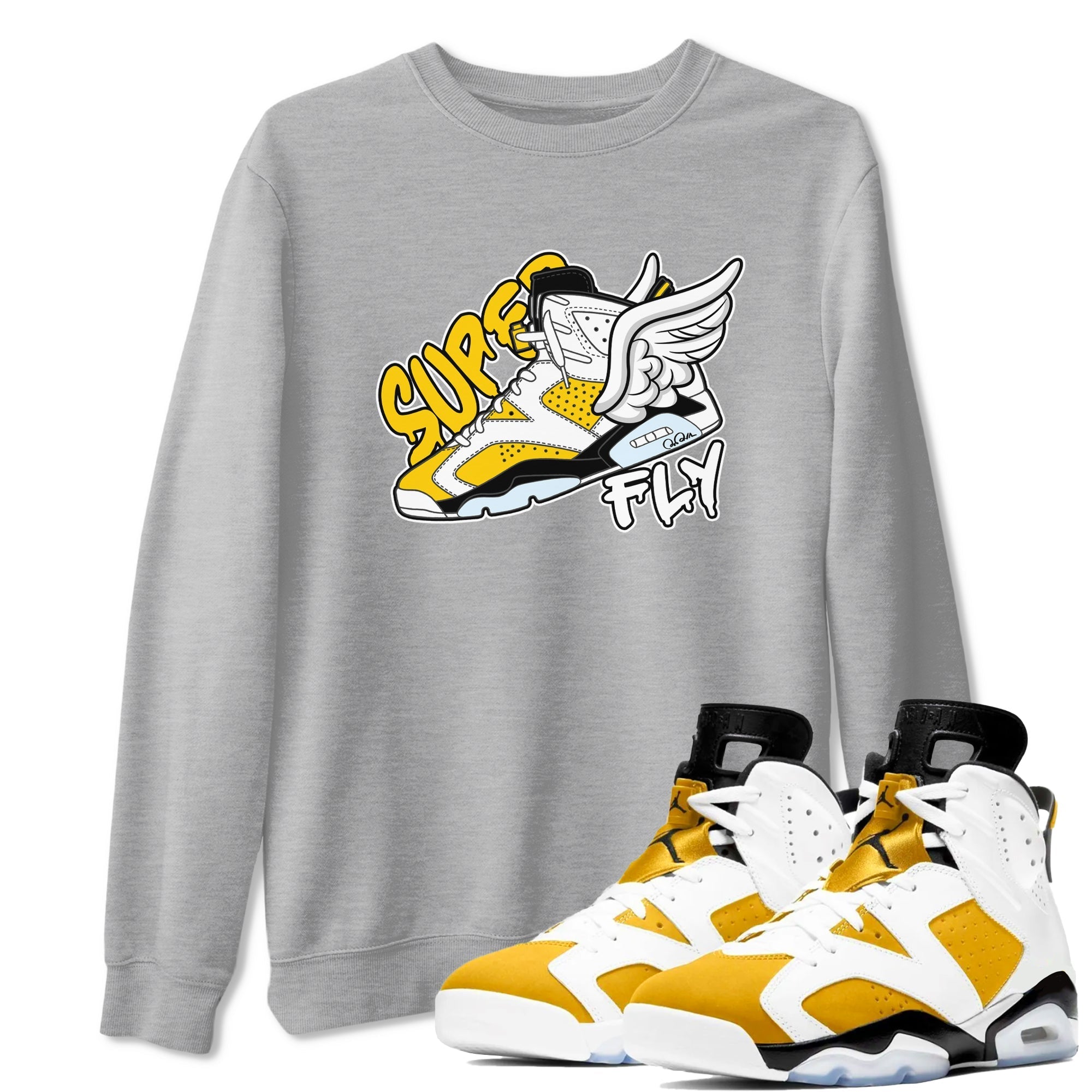 Super Fly snkmatch Tee - Air Jordan 6 Yellow Ochre