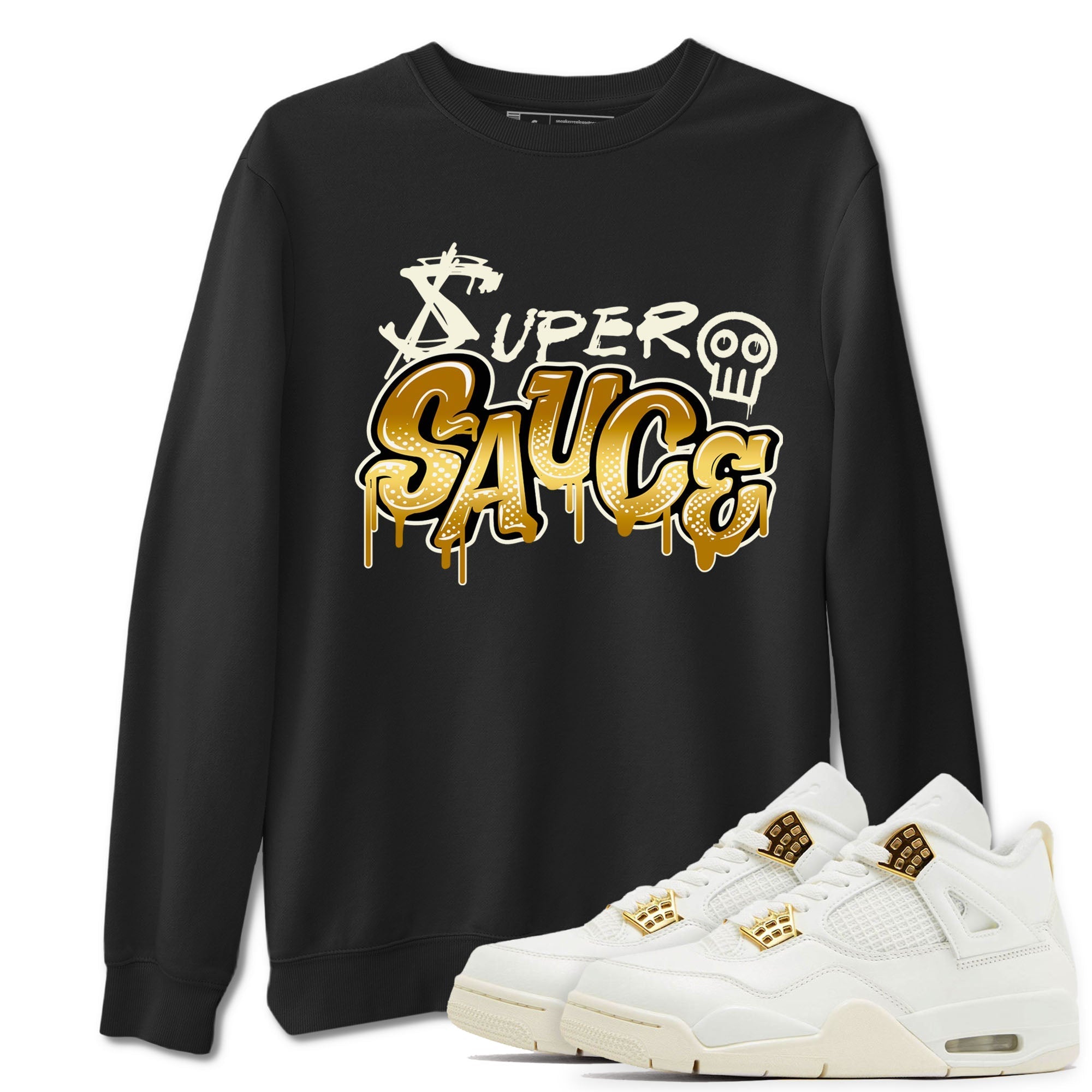 Super Sauce snkmatch Tees - Air Jordan 4 Sail 2024