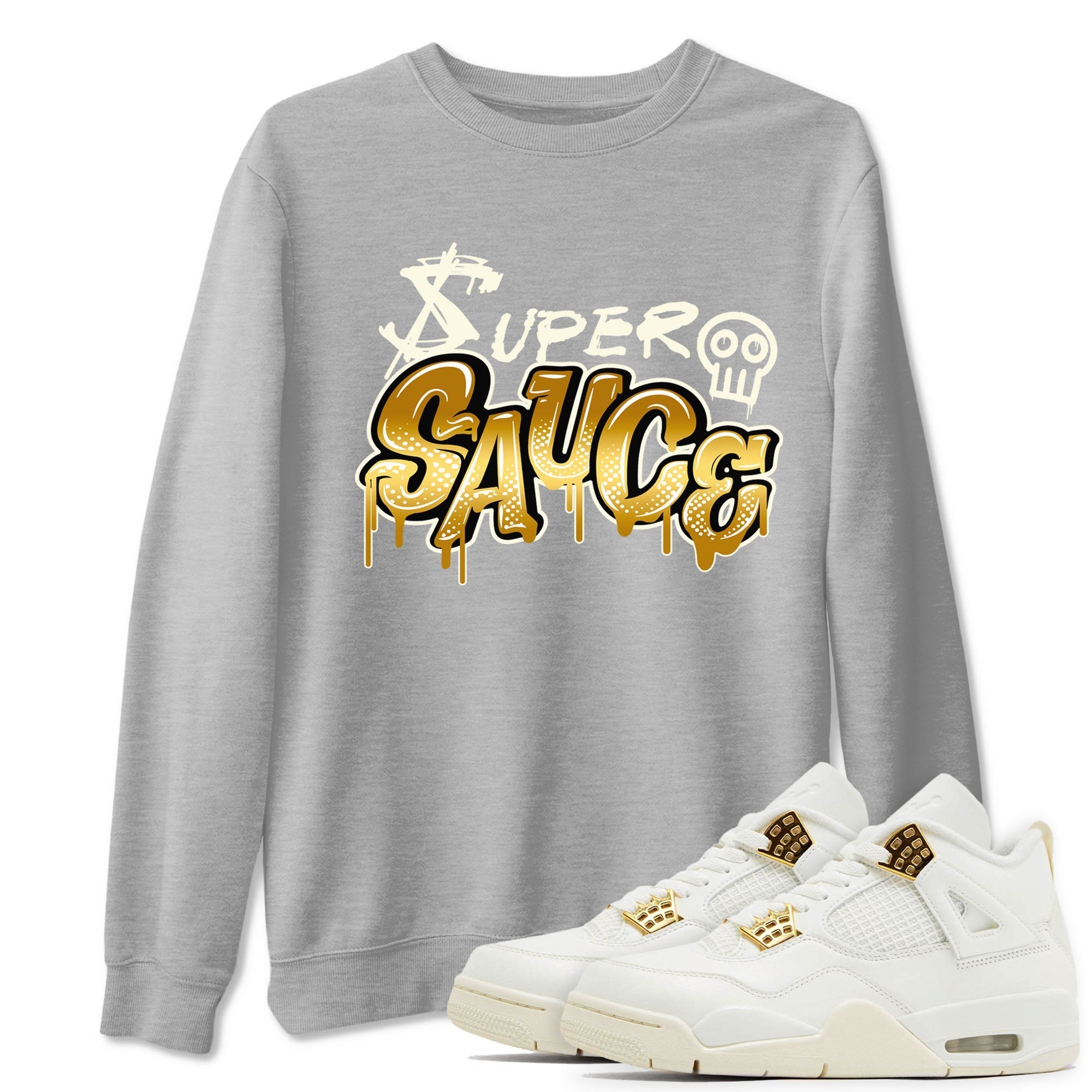 Super Sauce snkmatch Tees - Air Jordan 4 Sail 2024
