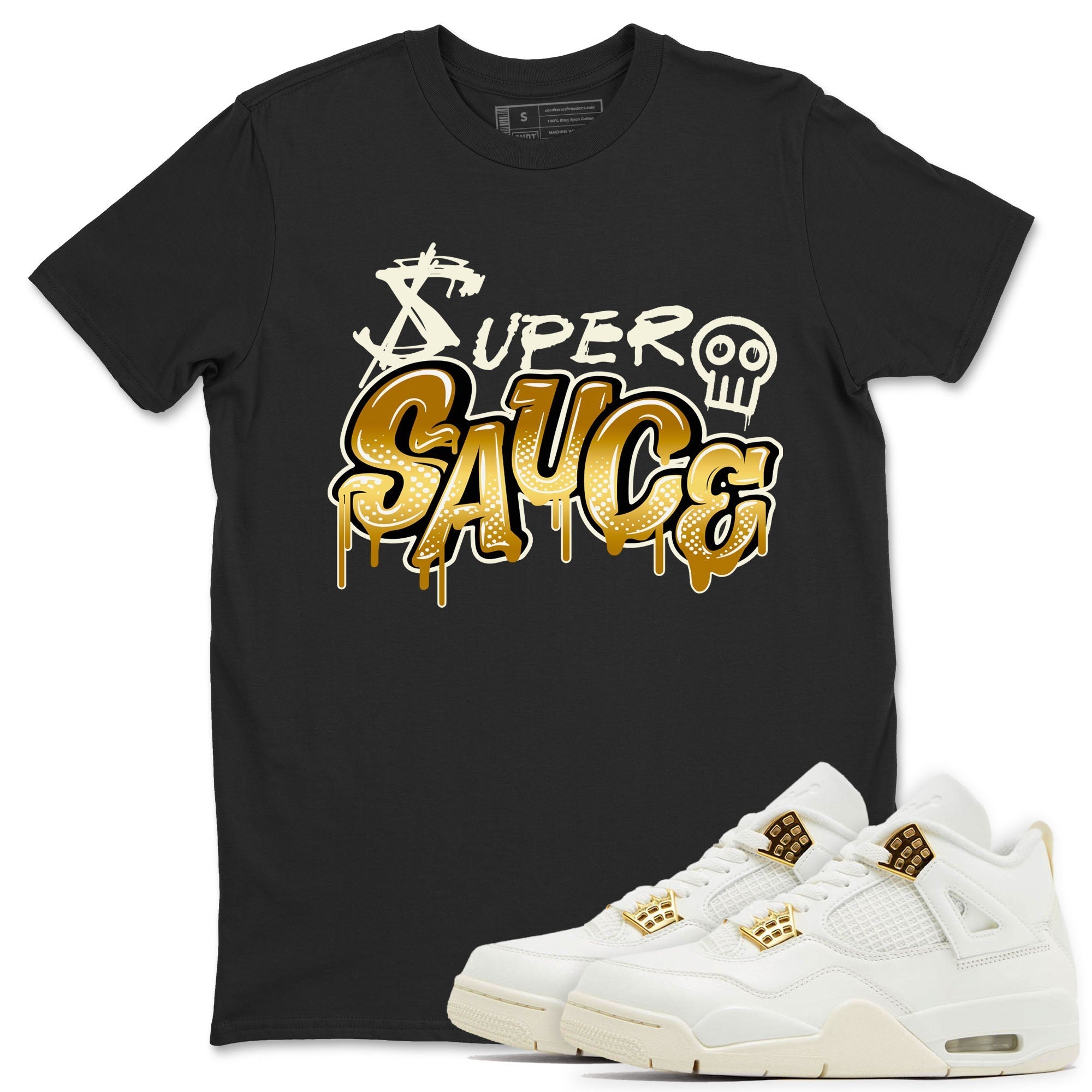 Super Sauce snkmatch Tees - Air Jordan 4 Sail 2024