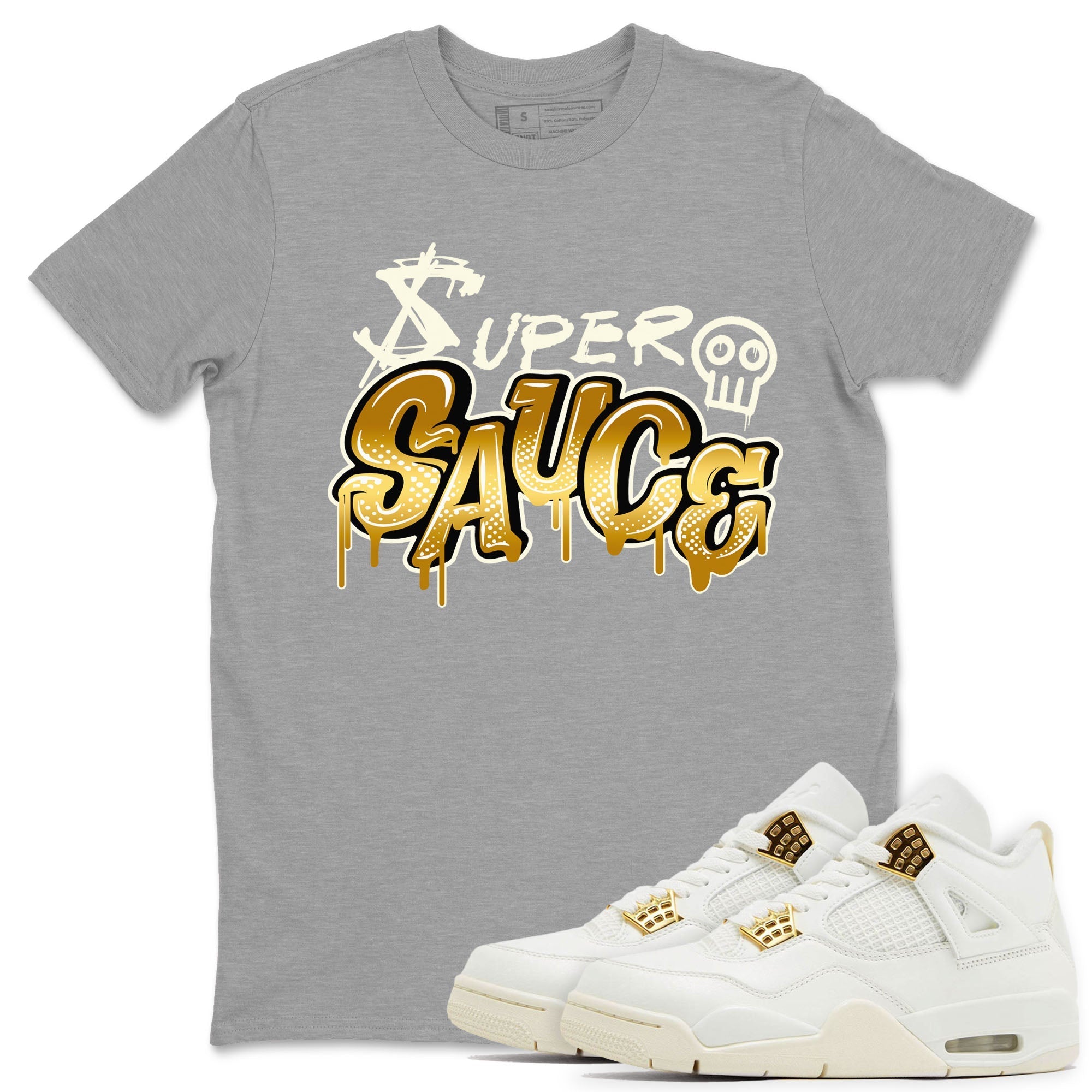 Super Sauce snkmatch Tees - Air Jordan 4 Sail 2024