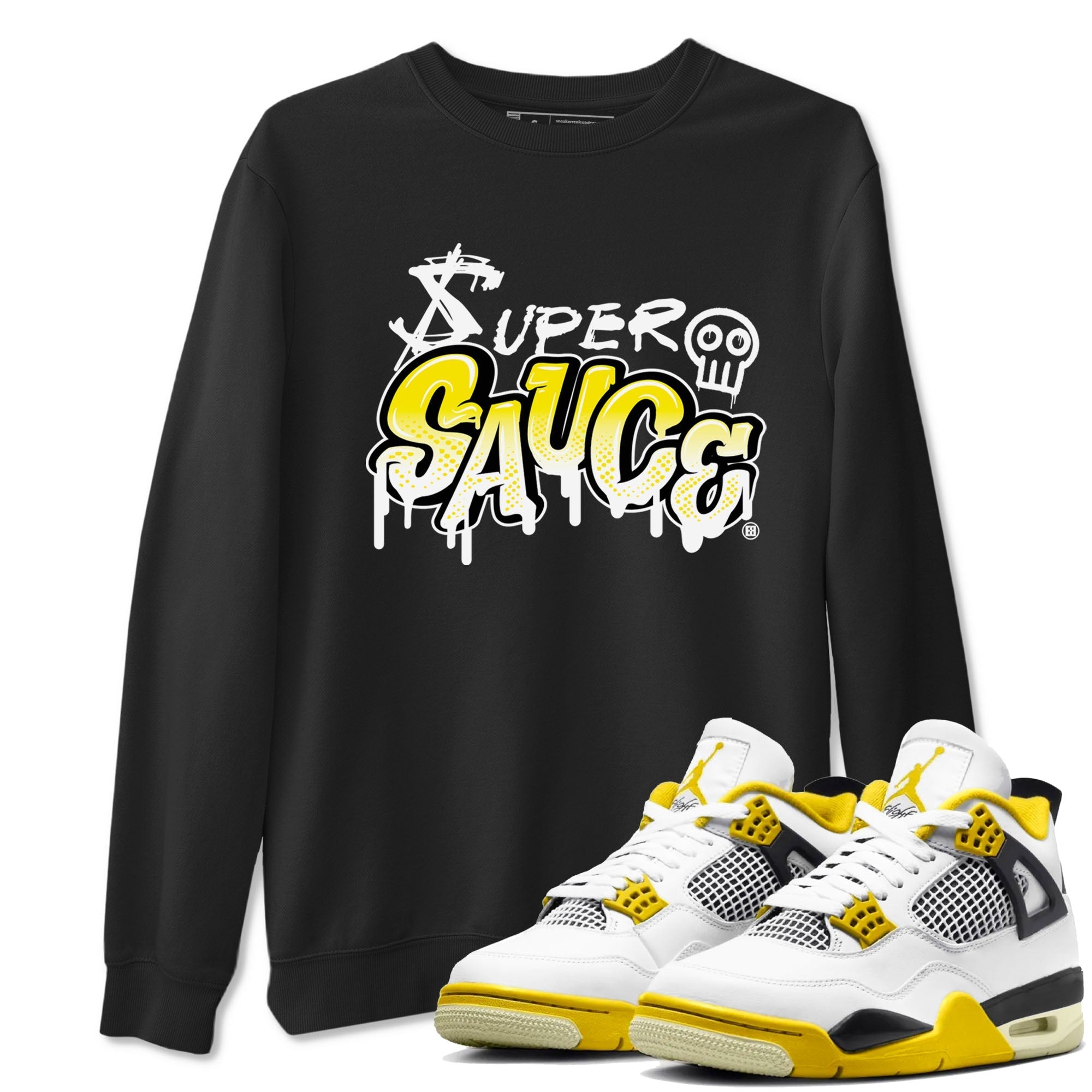 Super Sauce snkmatch Tees - Air Jordan 4 Vivid Sulfur