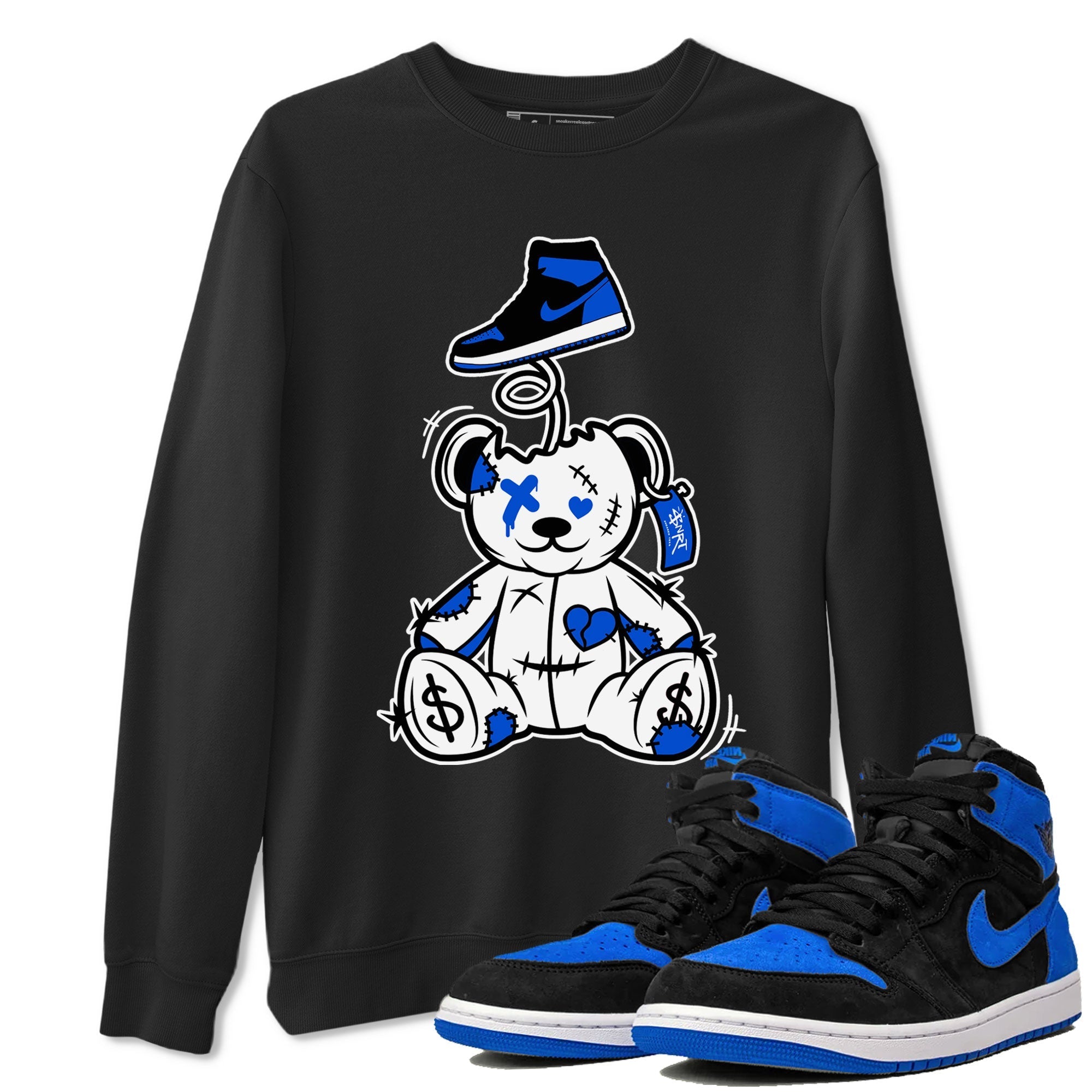 Surprise Teddy Bear snkmatch Tee - Air Jordan 1 Royal Reimagined