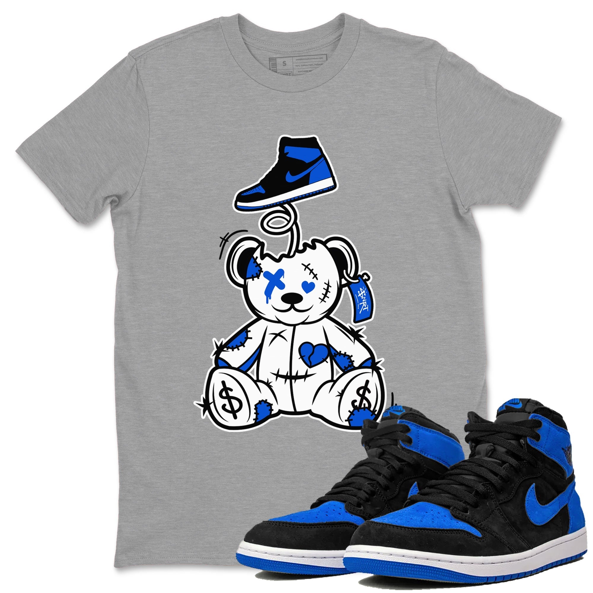 Surprise Teddy Bear snkmatch Tee - Air Jordan 1 Royal Reimagined
