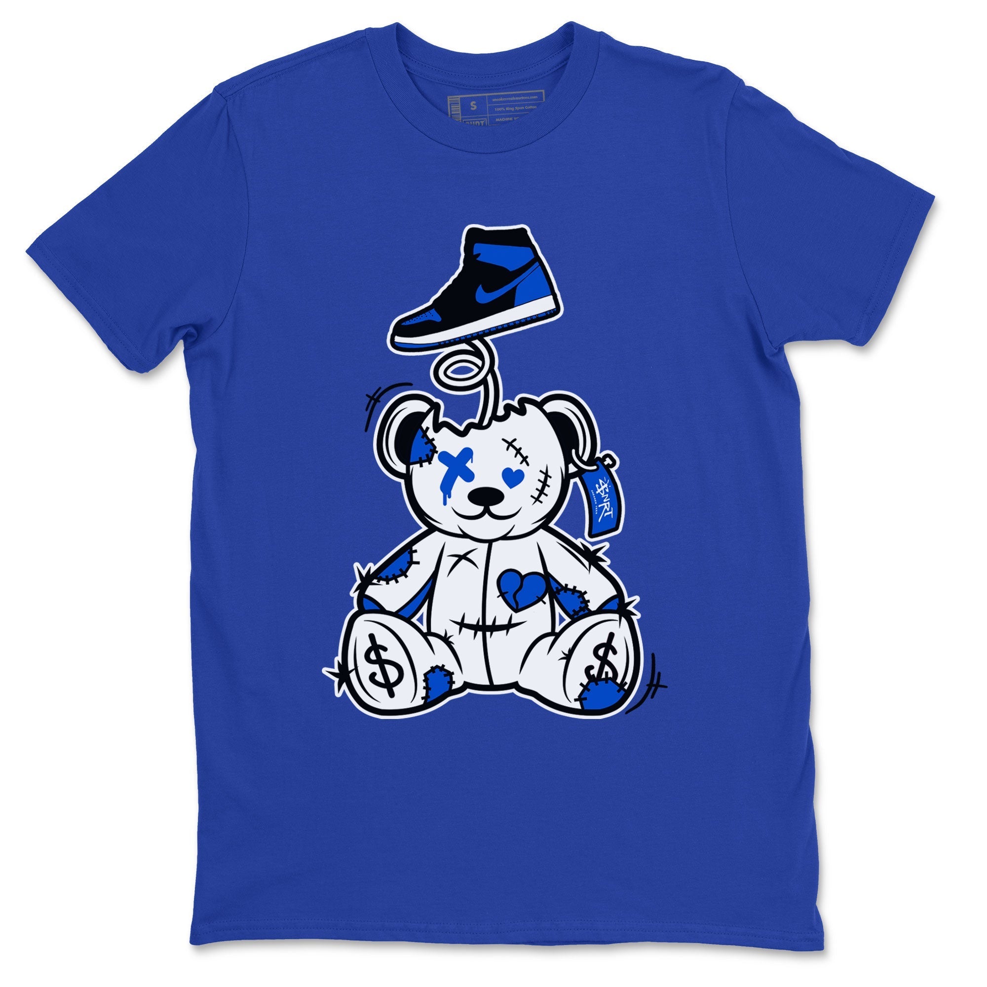 Surprise Teddy Bear snkmatch Tee - Air Jordan 1 Royal Reimagined