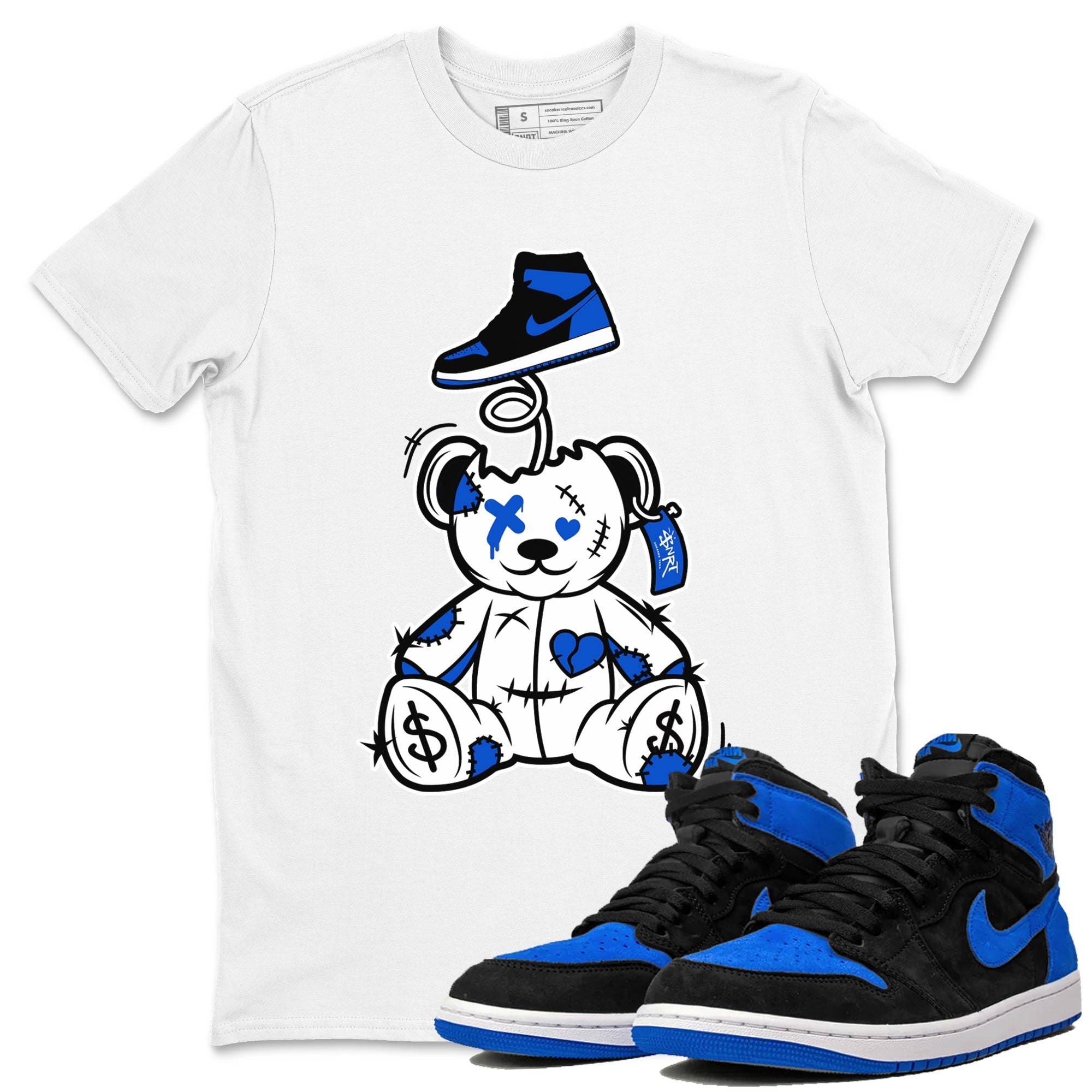 Surprise Teddy Bear snkmatch Tee - Air Jordan 1 Royal Reimagined