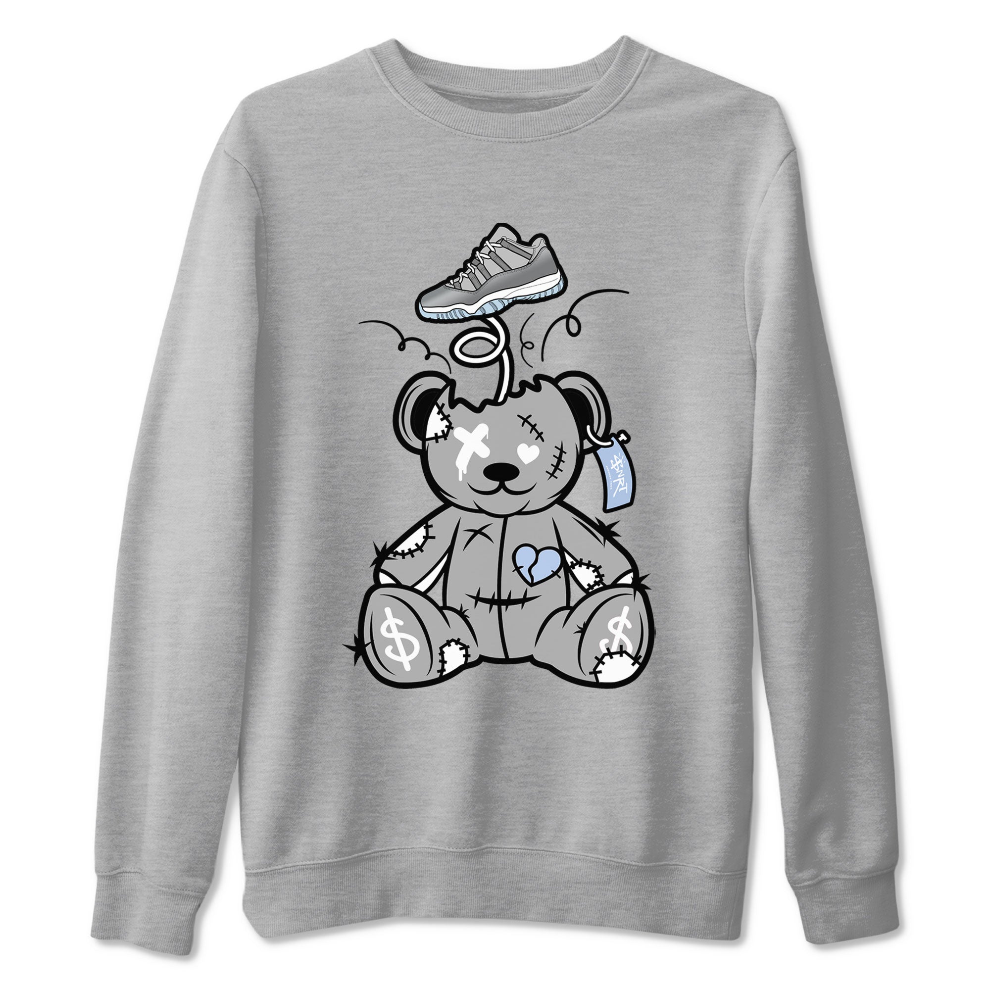 Surprise Teddy Bear snkmatch Tees - Air Jordan 11 Cool Grey