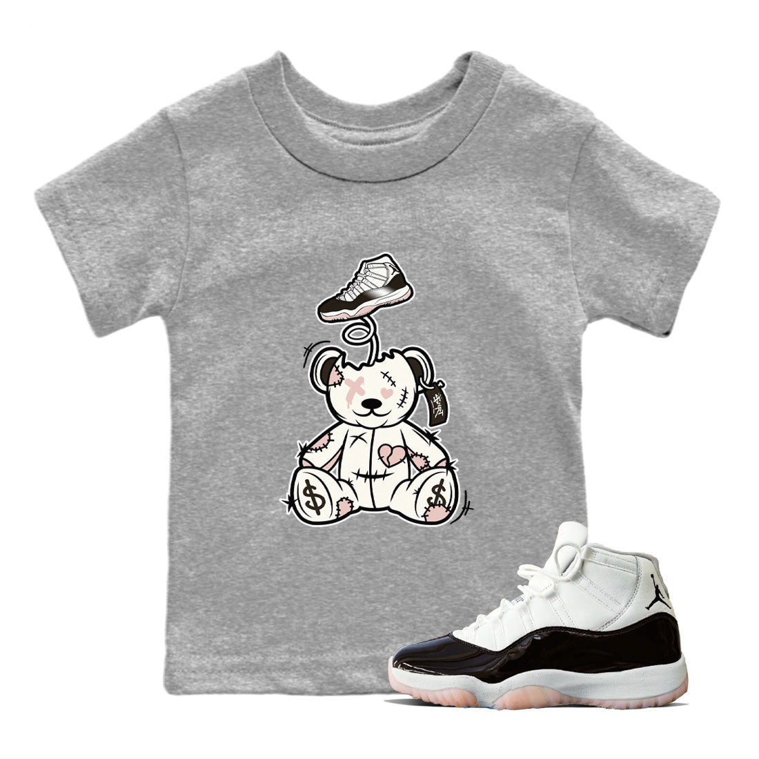Surprise Teddy Bear snkmatch Tee Kids - Air Jordan 11 Neapolitan
