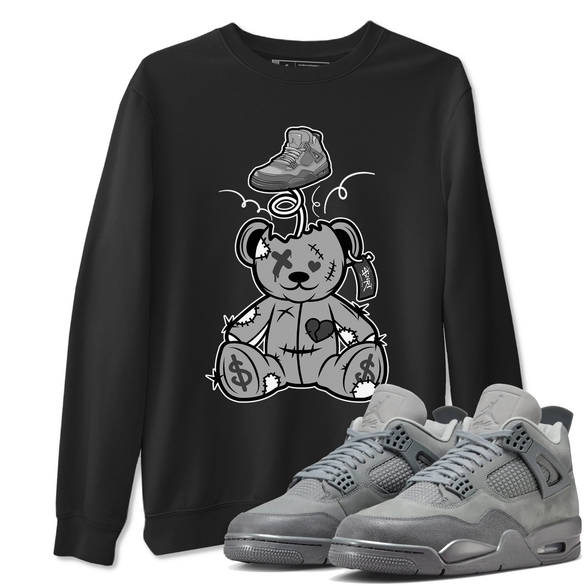 Surprise Teddy Bear snkmatch Tees - Air Jordan 4 Wet Cement