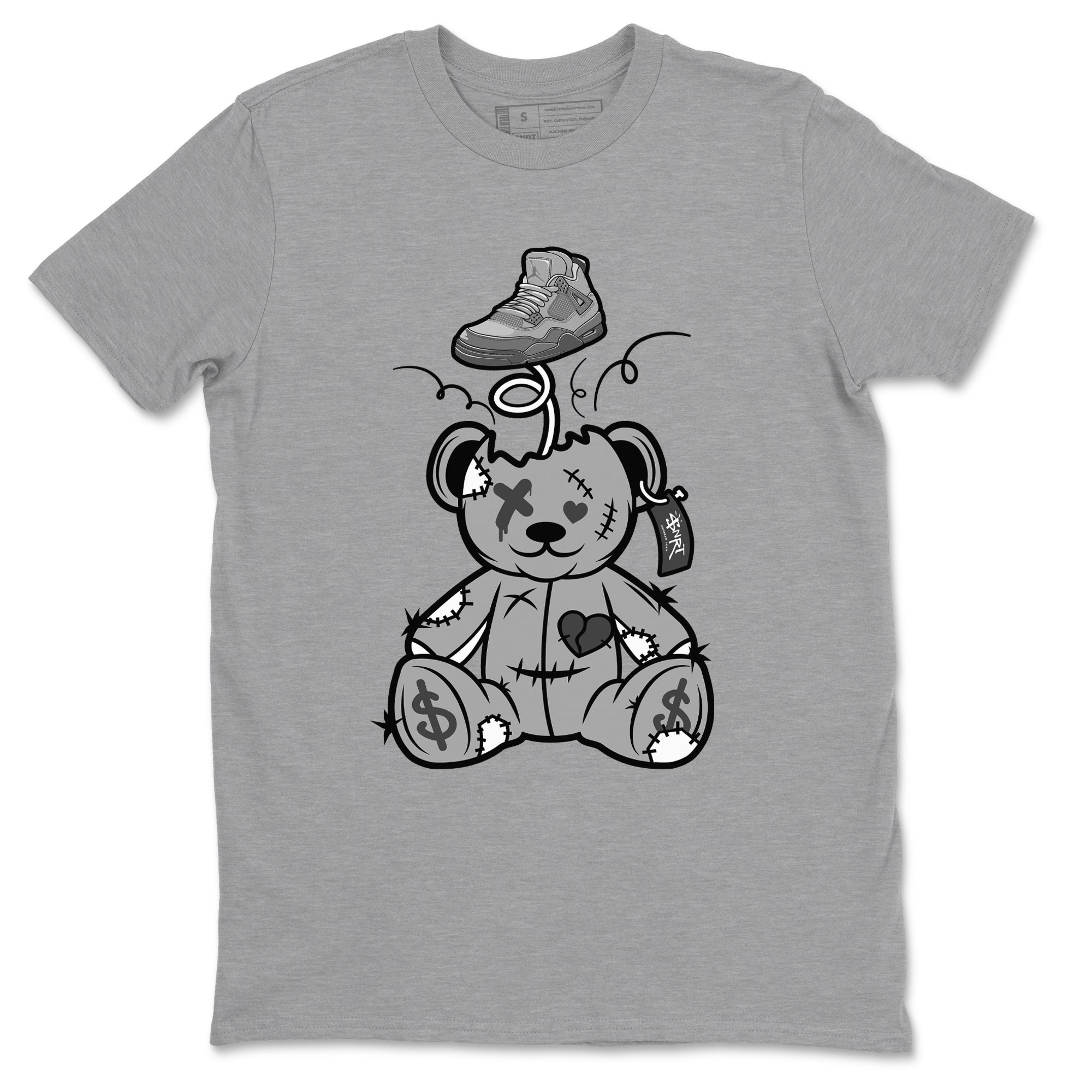 Surprise Teddy Bear snkmatch Tees - Air Jordan 4 Wet Cement