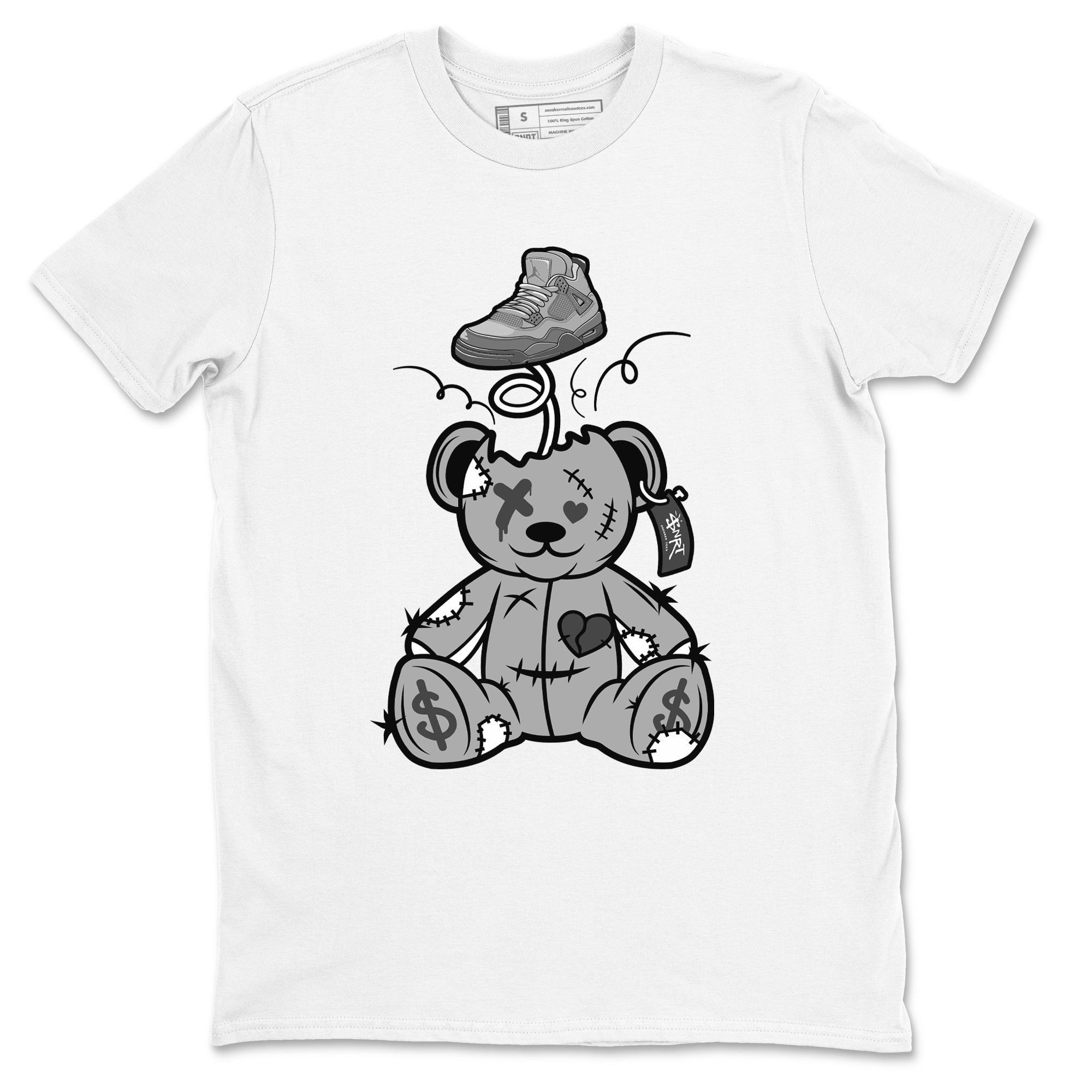 Surprise Teddy Bear snkmatch Tees - Air Jordan 4 Wet Cement