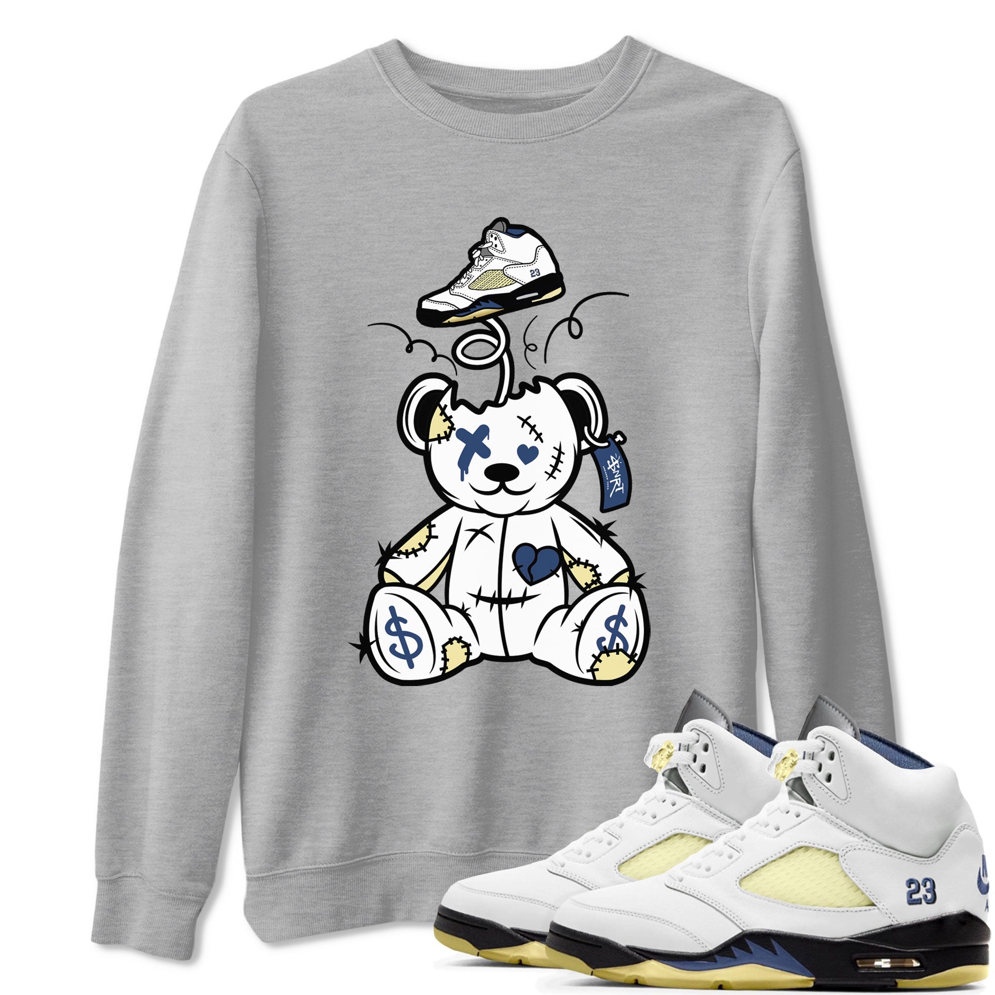 Surprise Teddy Bear snkmatch Tee - Air Jordan 5 A Ma Maniere x Photon Dust