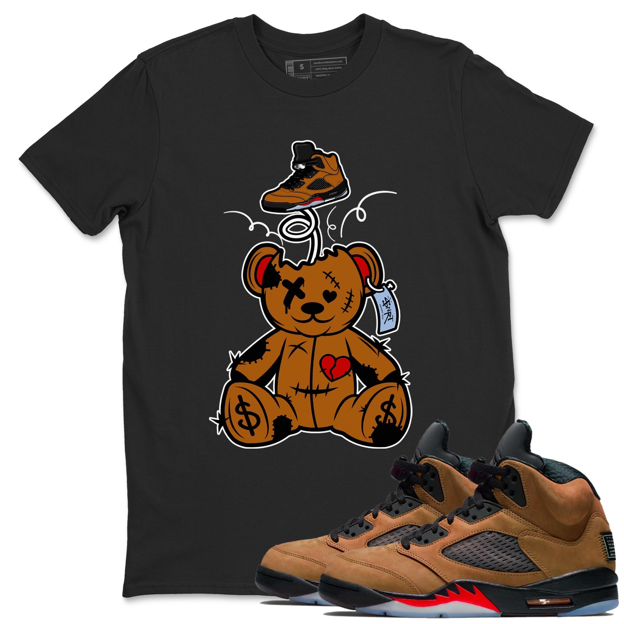 Surprise Teddy Bear snkmatch Tees - Air Jordan 5 Archaeo Brown