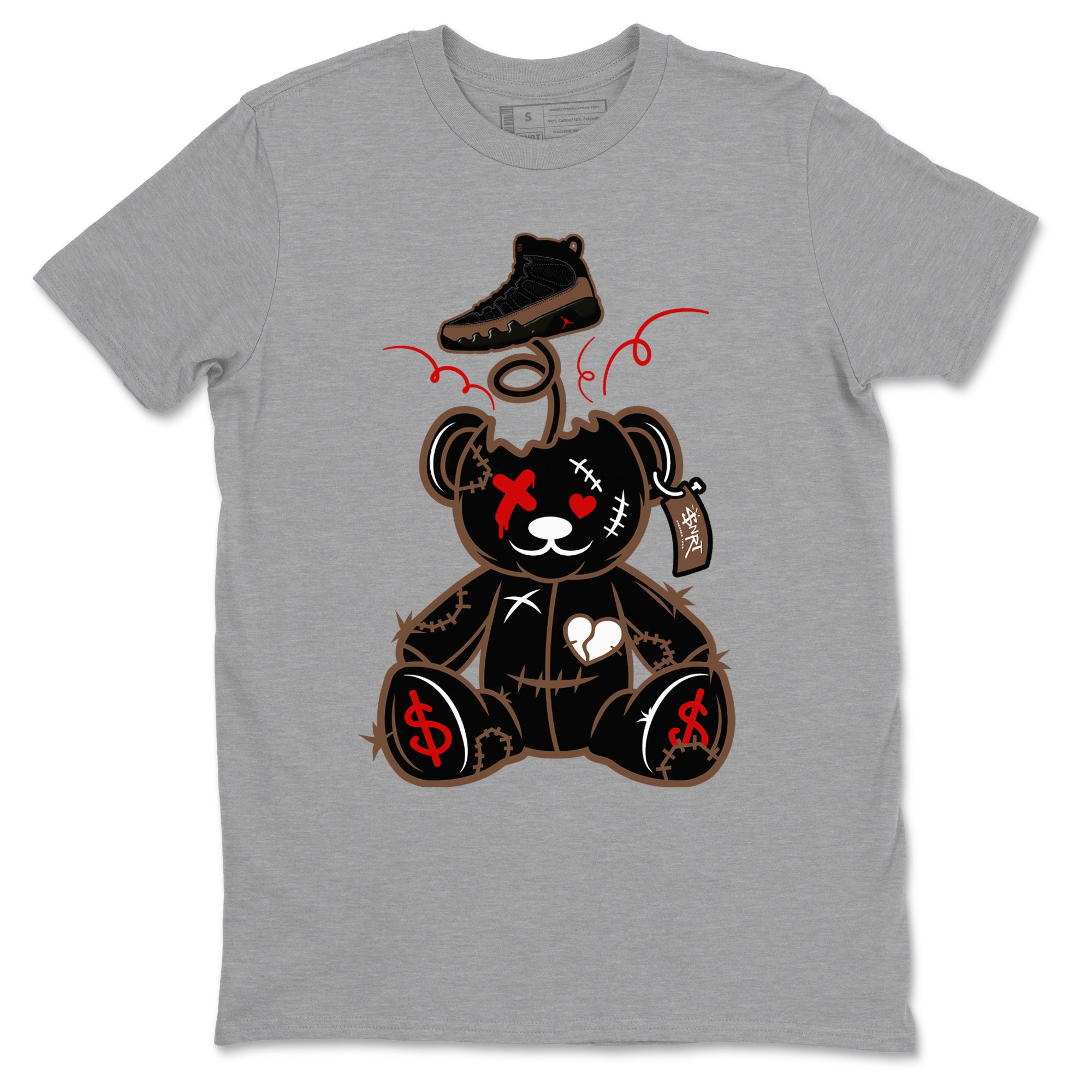 Surprise Teddy Bear snkmatch Tees - Air Jordan 9 Olive