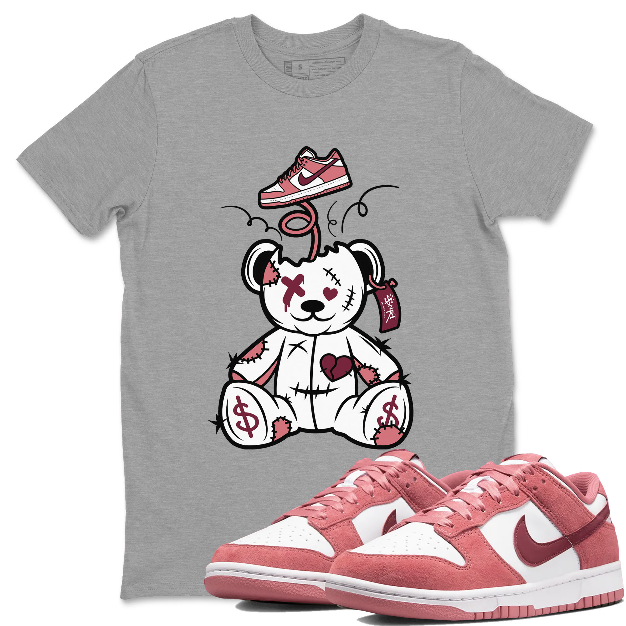 Surprise Teddy Bear snkmatch Tees - Dunk Valentines Day 2024
