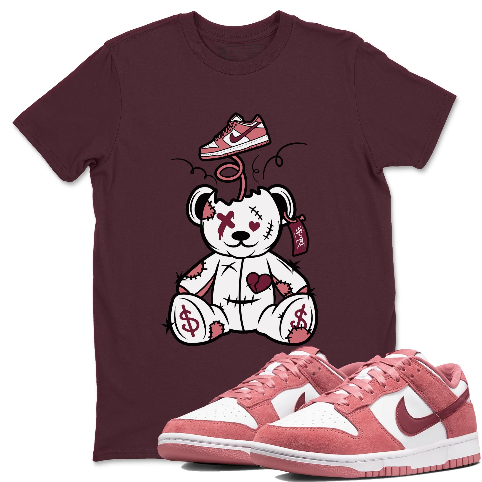 Surprise Teddy Bear snkmatch Tees - Dunk Valentines Day 2024