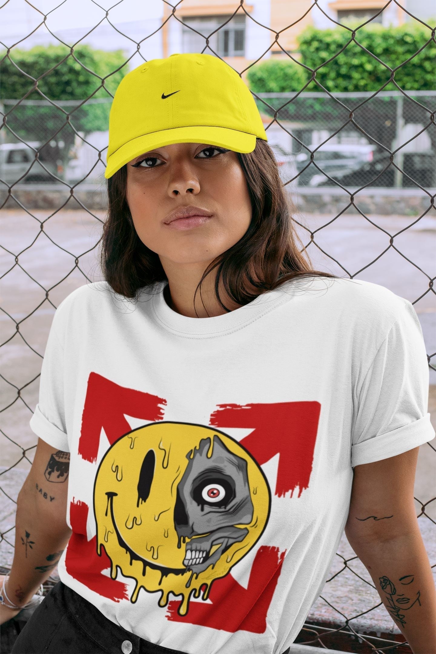 Dead Inside Unisex Tops - Air Jordan 5 OFF-WHITE Sail