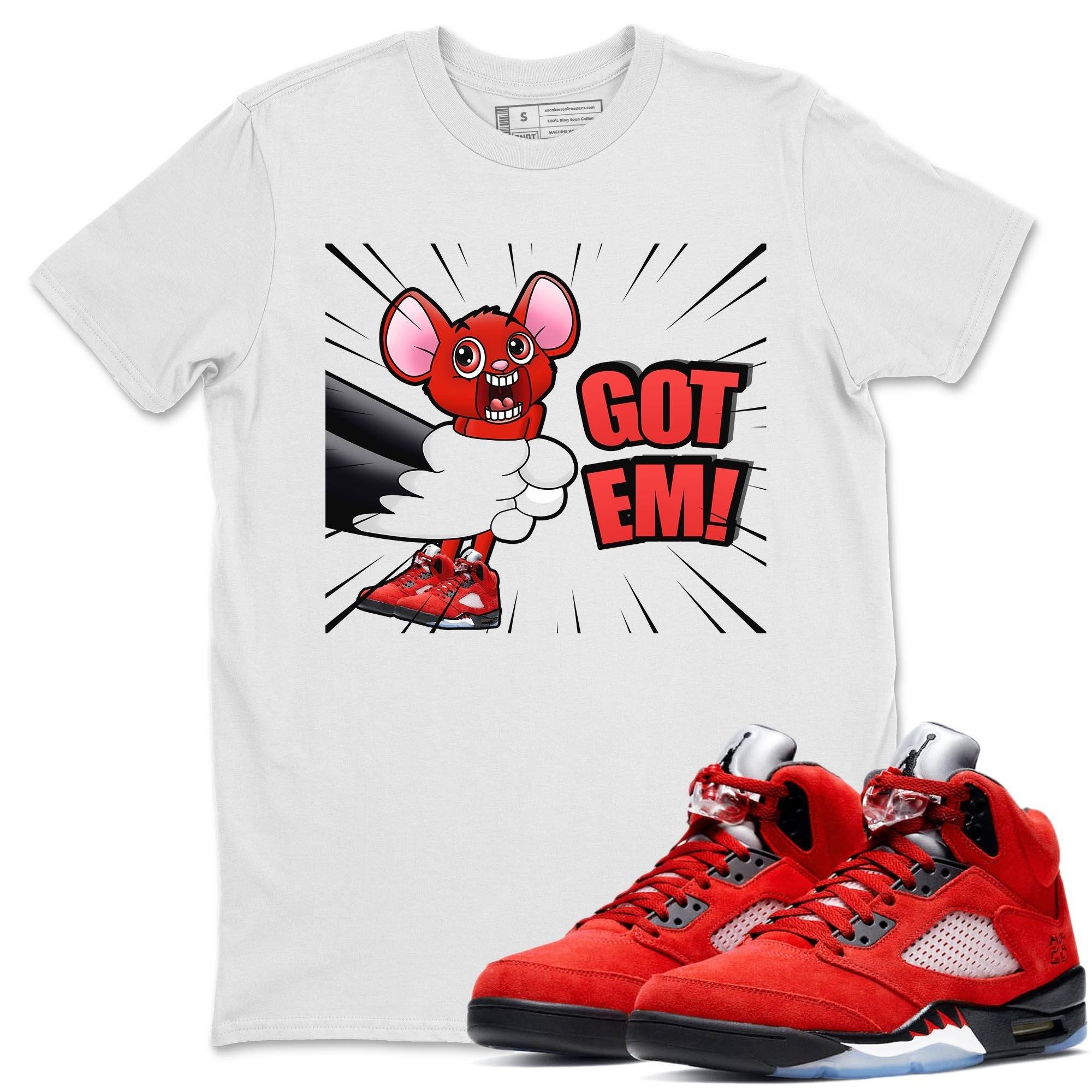T&J Got Em Unisex Tops - Air Jordan 5 Raging Bull
