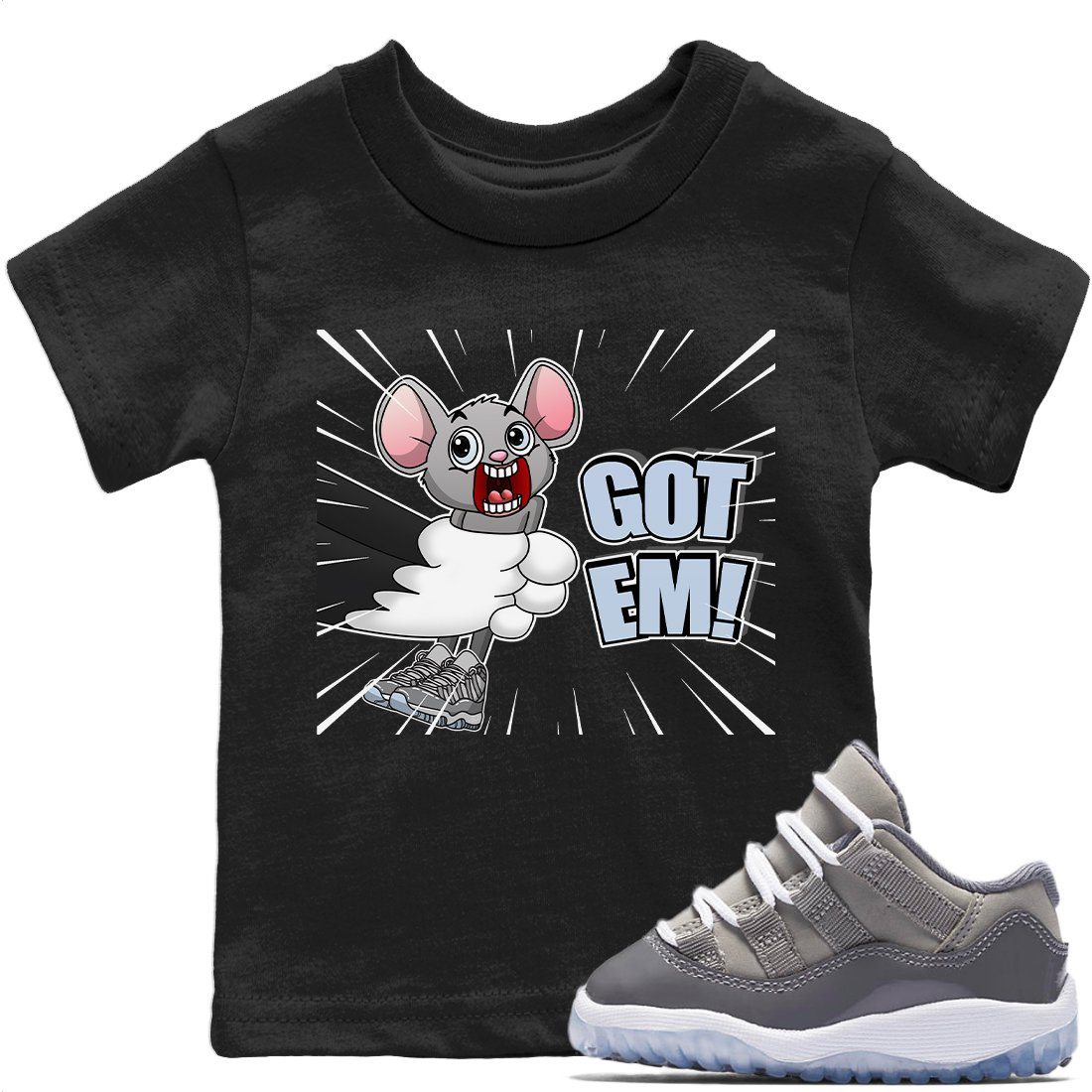 T&J Got Em Kids Tops - Air Jordan 11 Cool Grey