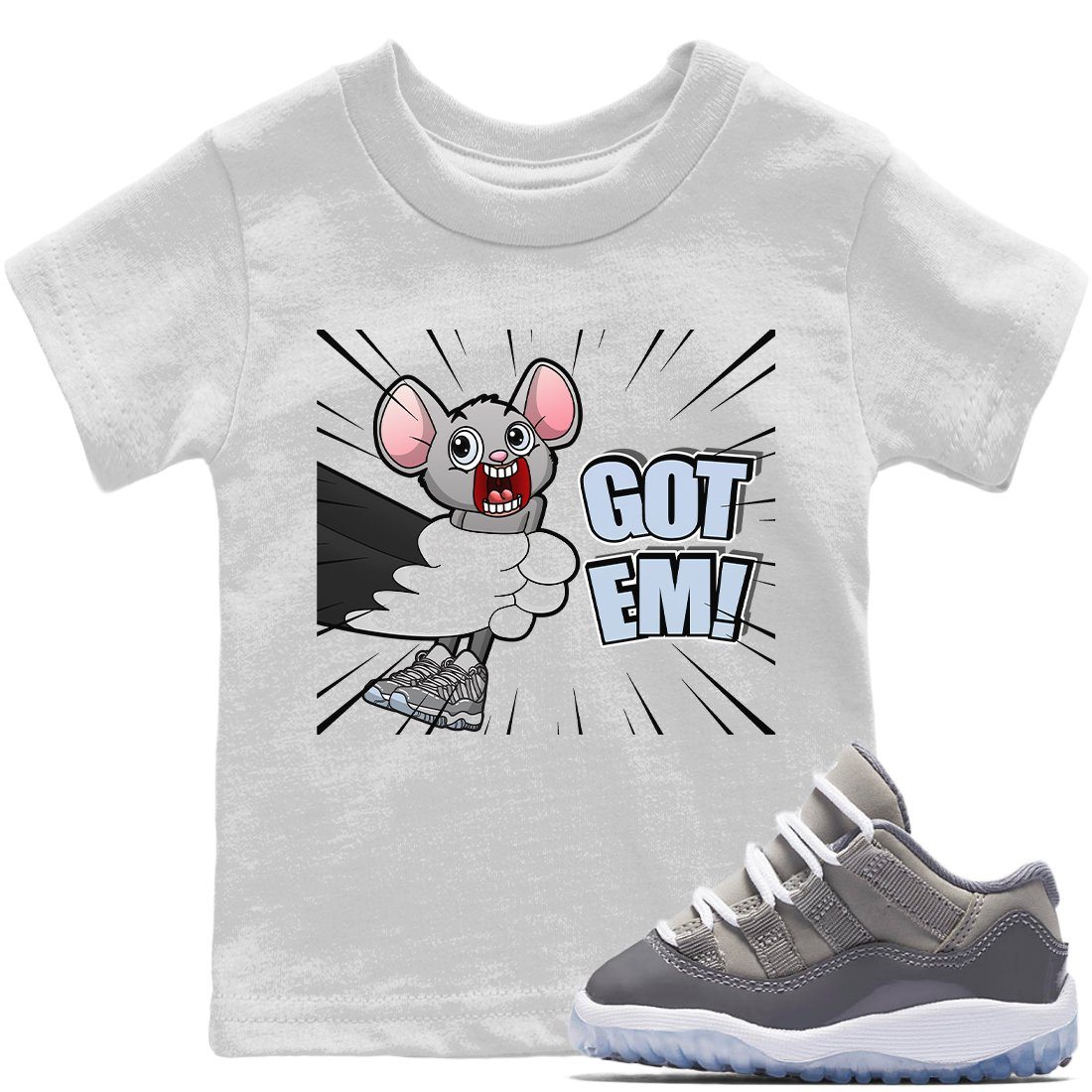 T&J Got Em Kids Tops - Air Jordan 11 Cool Grey