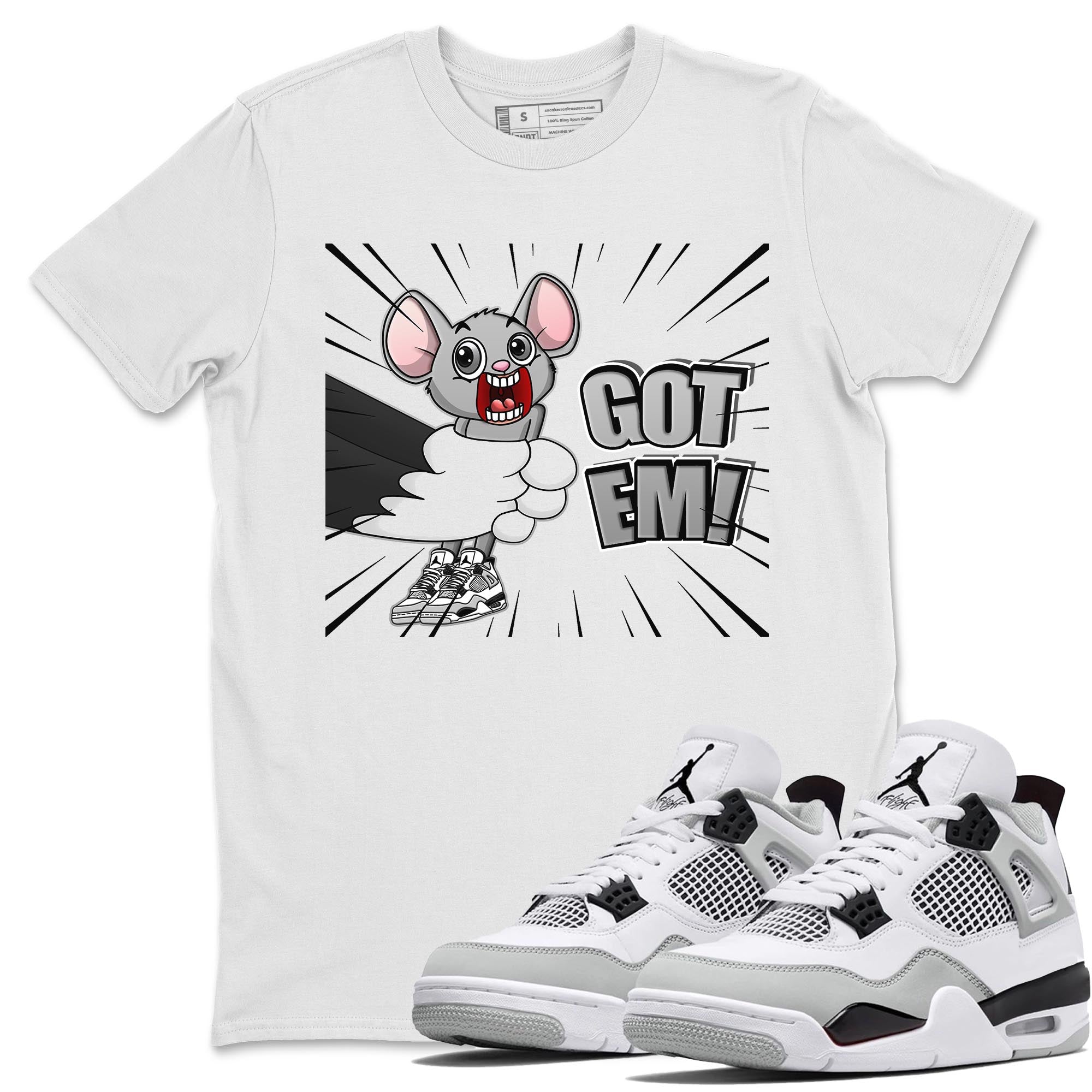 T&J Got Em Unisex Tops - Air Jordan 4 Military Black