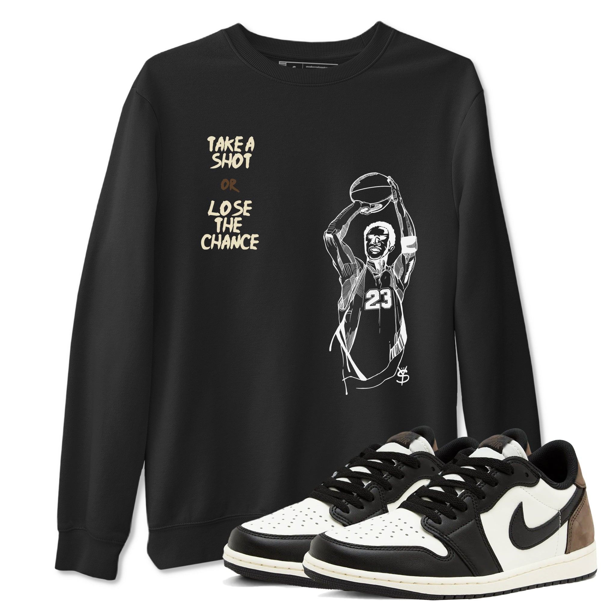 Take A Shot snkmatch Tees - Air Jordan 1 Mocha