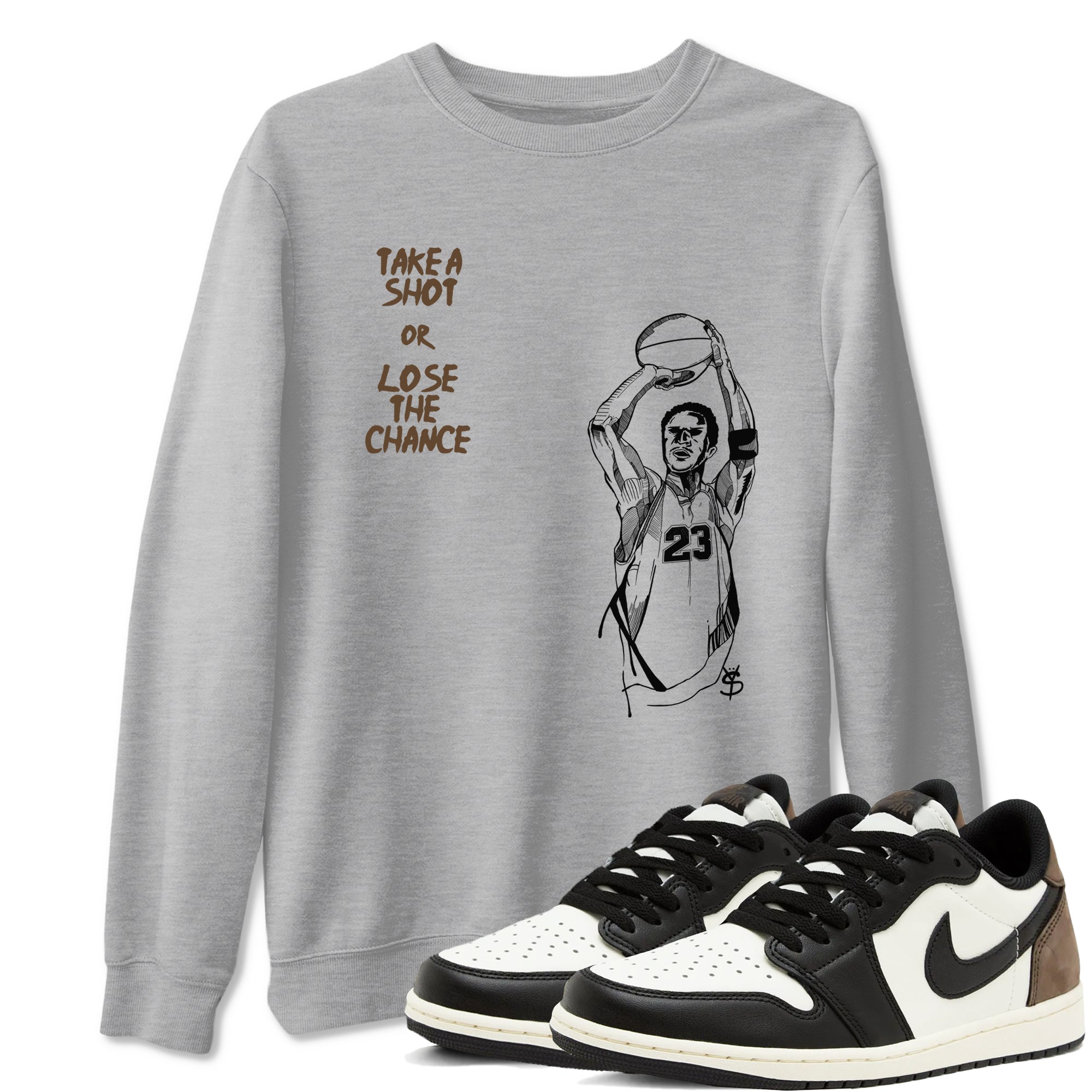 Take A Shot snkmatch Tees - Air Jordan 1 Mocha