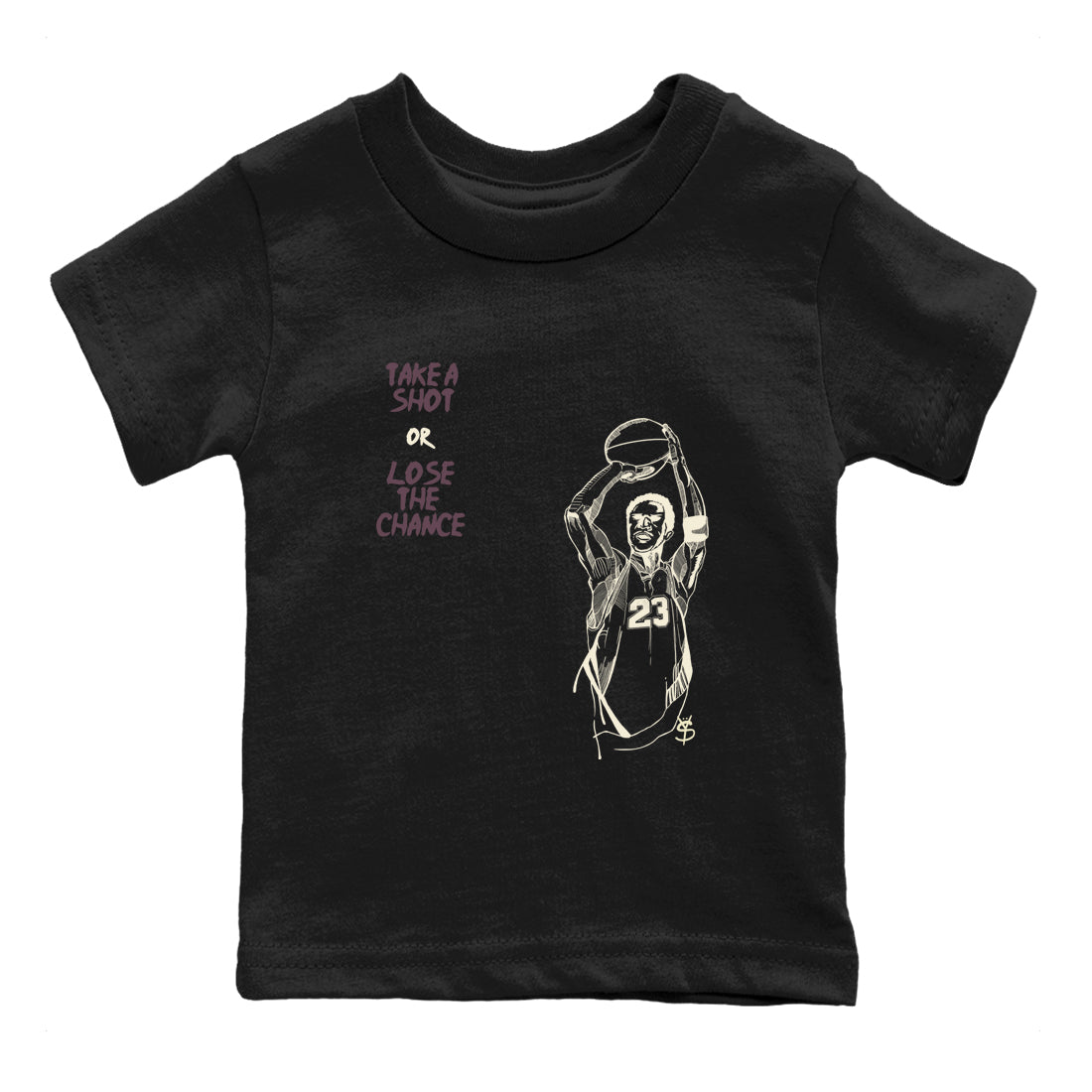 Take A Shot snkmatch Tees Kids - Air Jordan 3 A Ma Maniere x Black