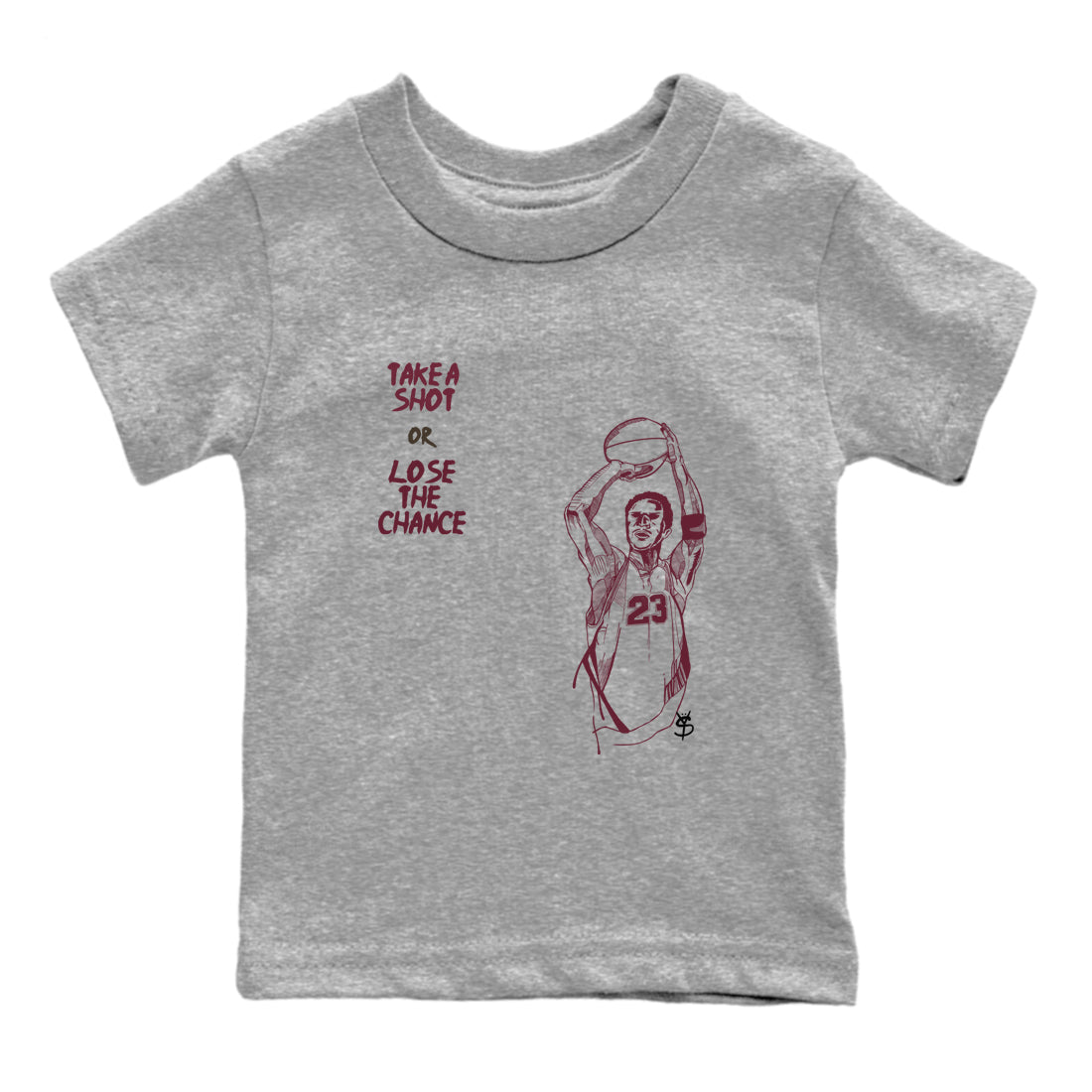 Take A Shot snkmatch Tees Kids - Air Jordan 3 A Ma Maniere x Burgundy Crush