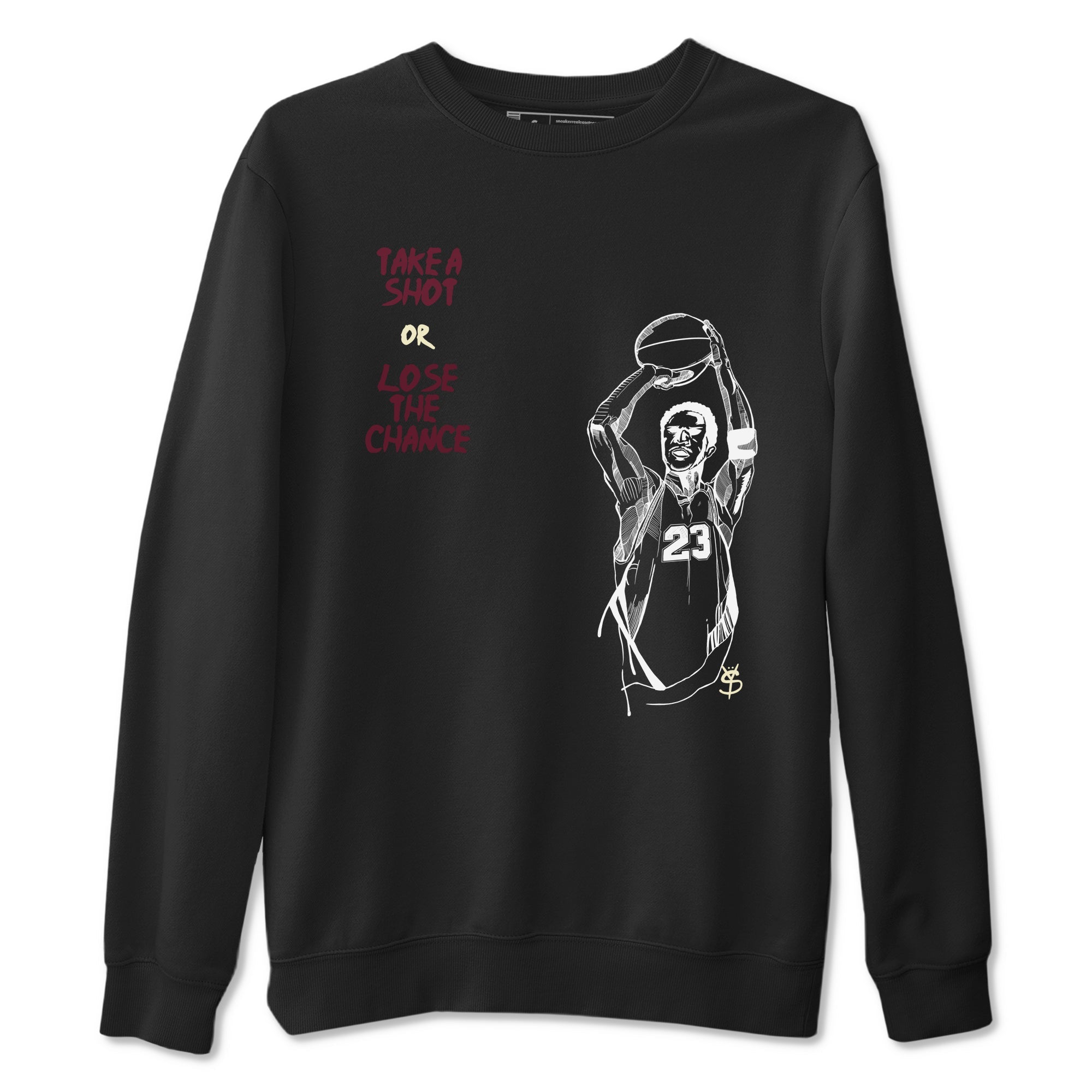 Take A Shot snkmatch Tees - Air Jordan 3 A Ma Maniere x Burgundy Crush