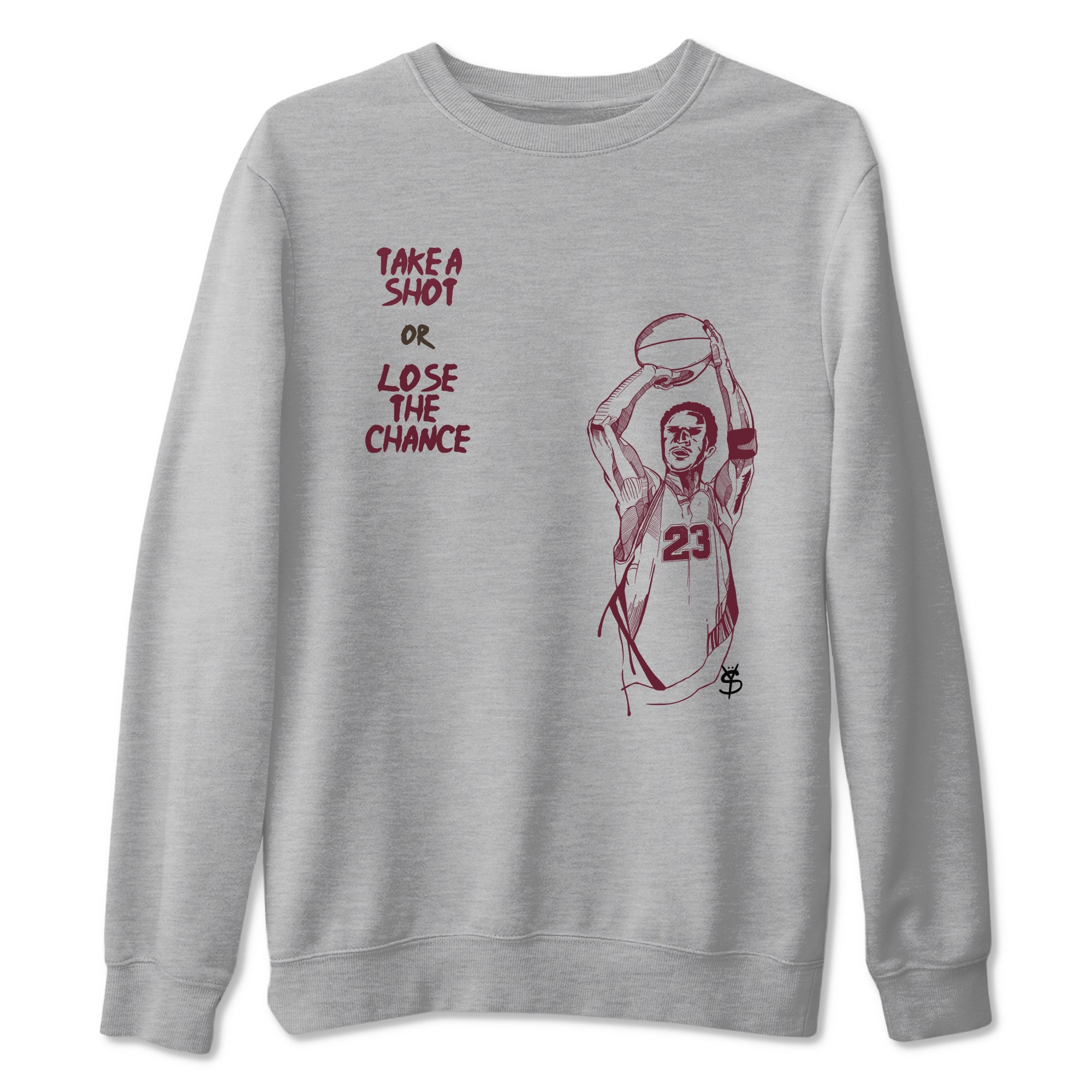 Take A Shot snkmatch Tees - Air Jordan 3 A Ma Maniere x Burgundy Crush