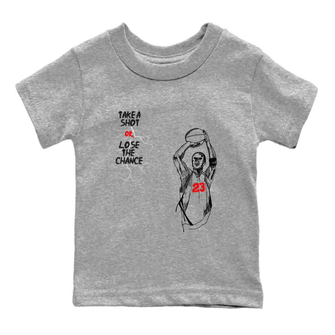Take A Shot snkmatch Tees Kids - Air Jordan 3 Black Cement