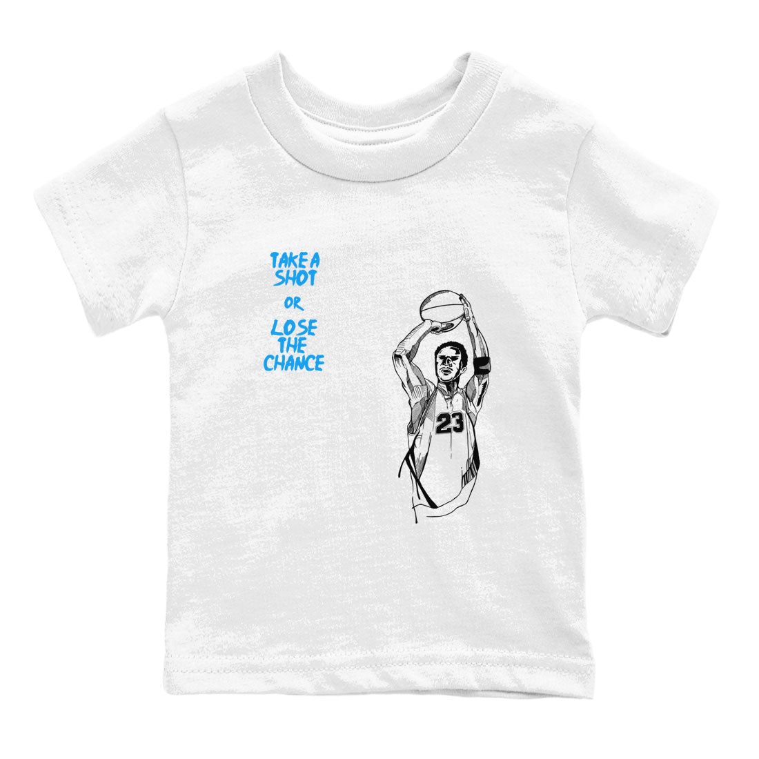Take A Shot snkmatch Tees Kids - Air Jordan 4 Military Blue