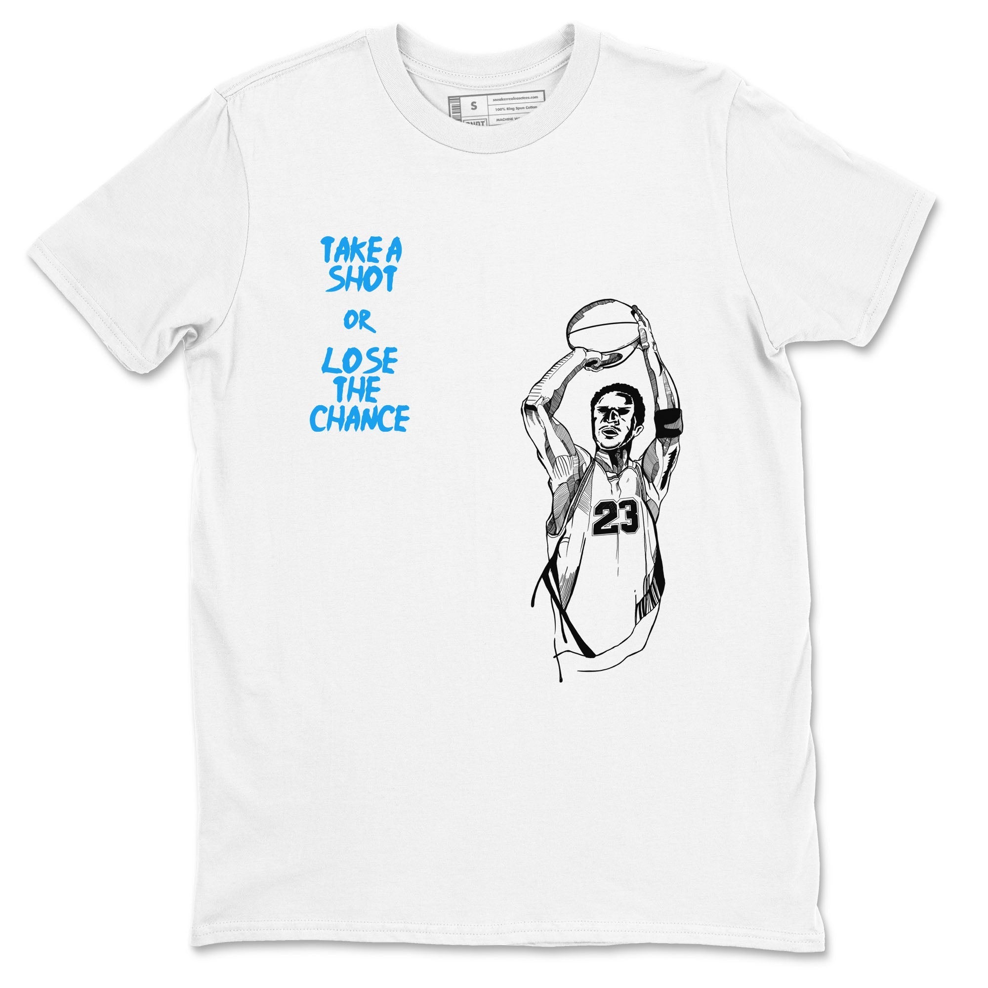 Take A Shot snkmatch Tees - Air Jordan 4 Military Blue