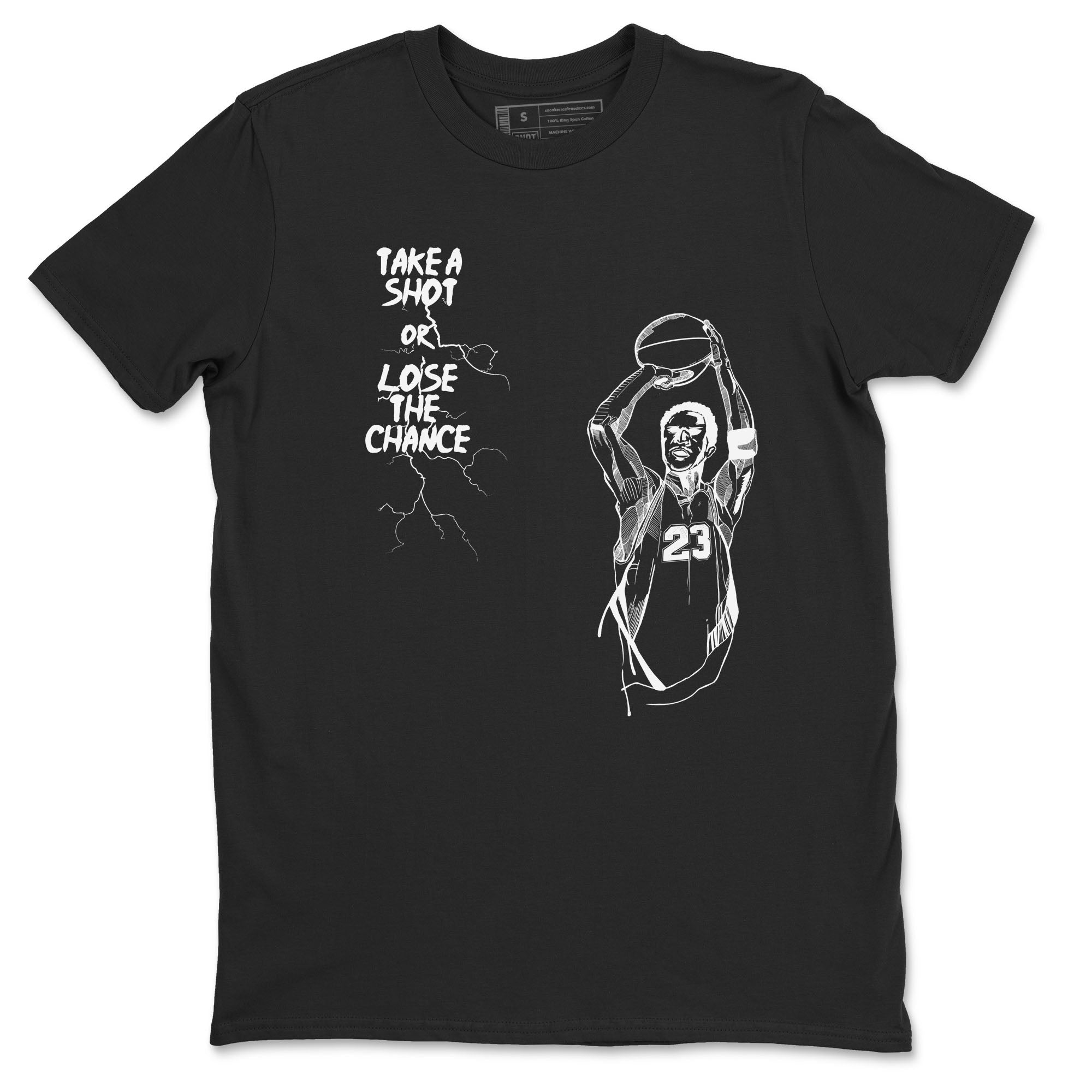 Take A Shot snkmatch Tees - Air Jordan 4 White Thunder