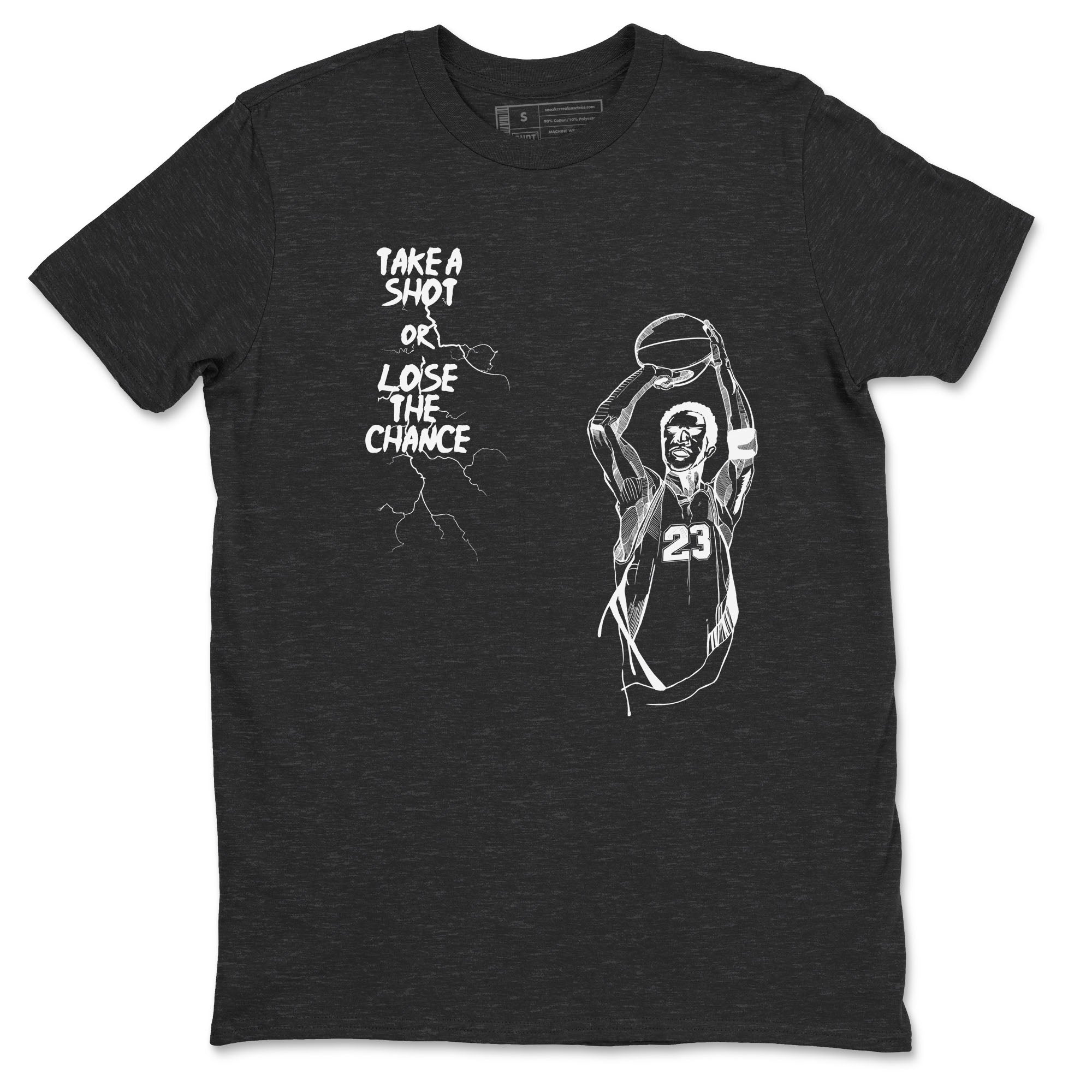Take A Shot snkmatch Tees - Air Jordan 4 White Thunder