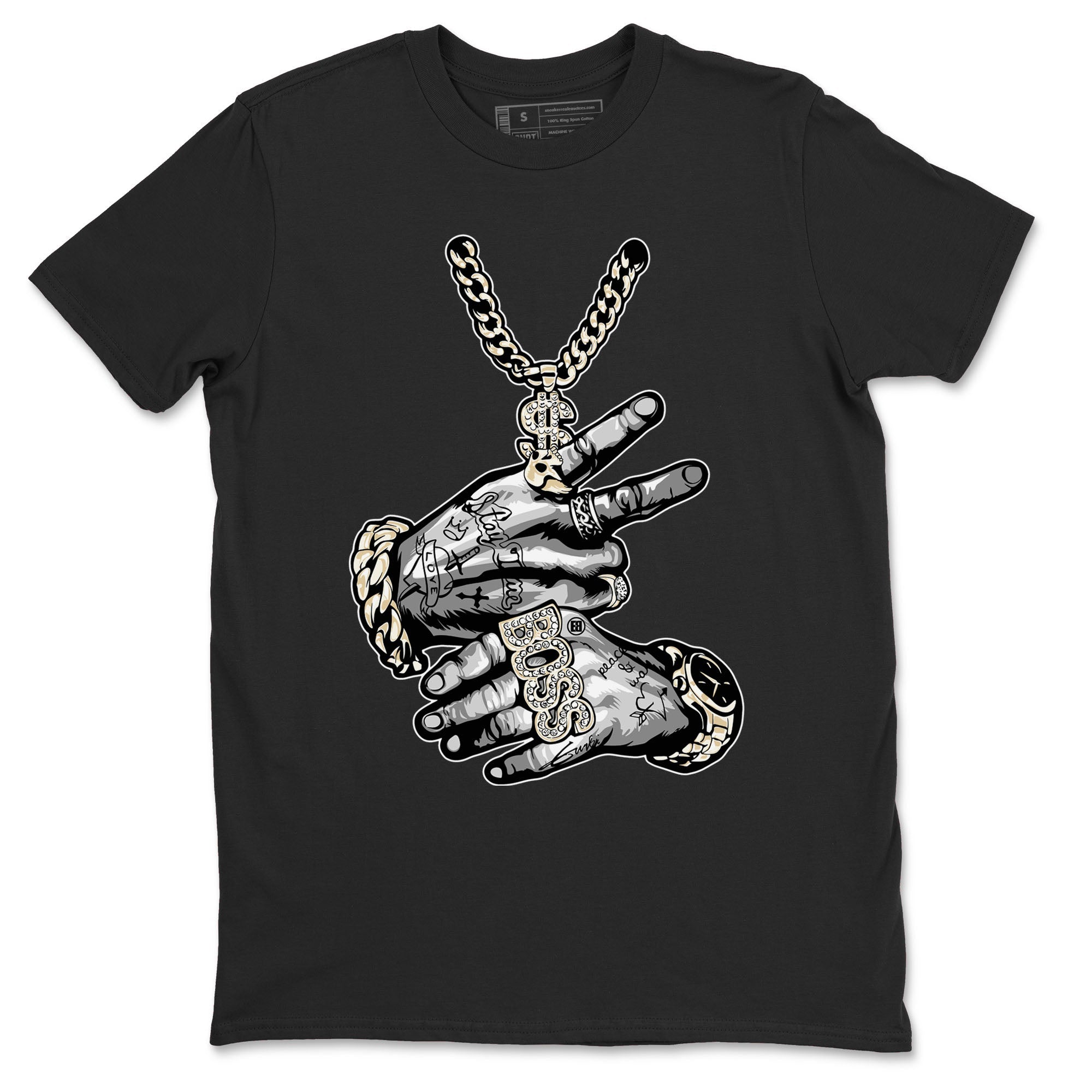 Tattoo Hands snkmatch Tees - Air Jordan 3 Ivory