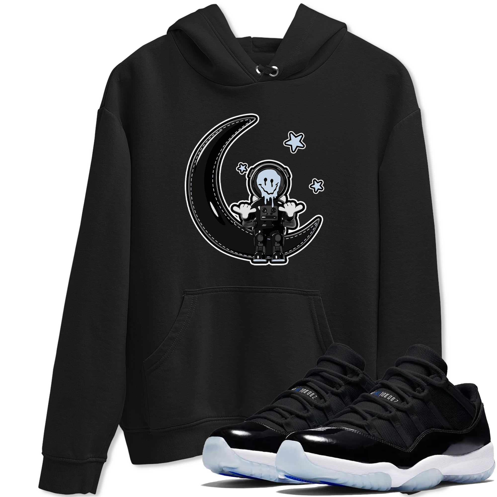 The Astronaut snkmatch Tee - Air Jordan 11 Black and Varsity Royal