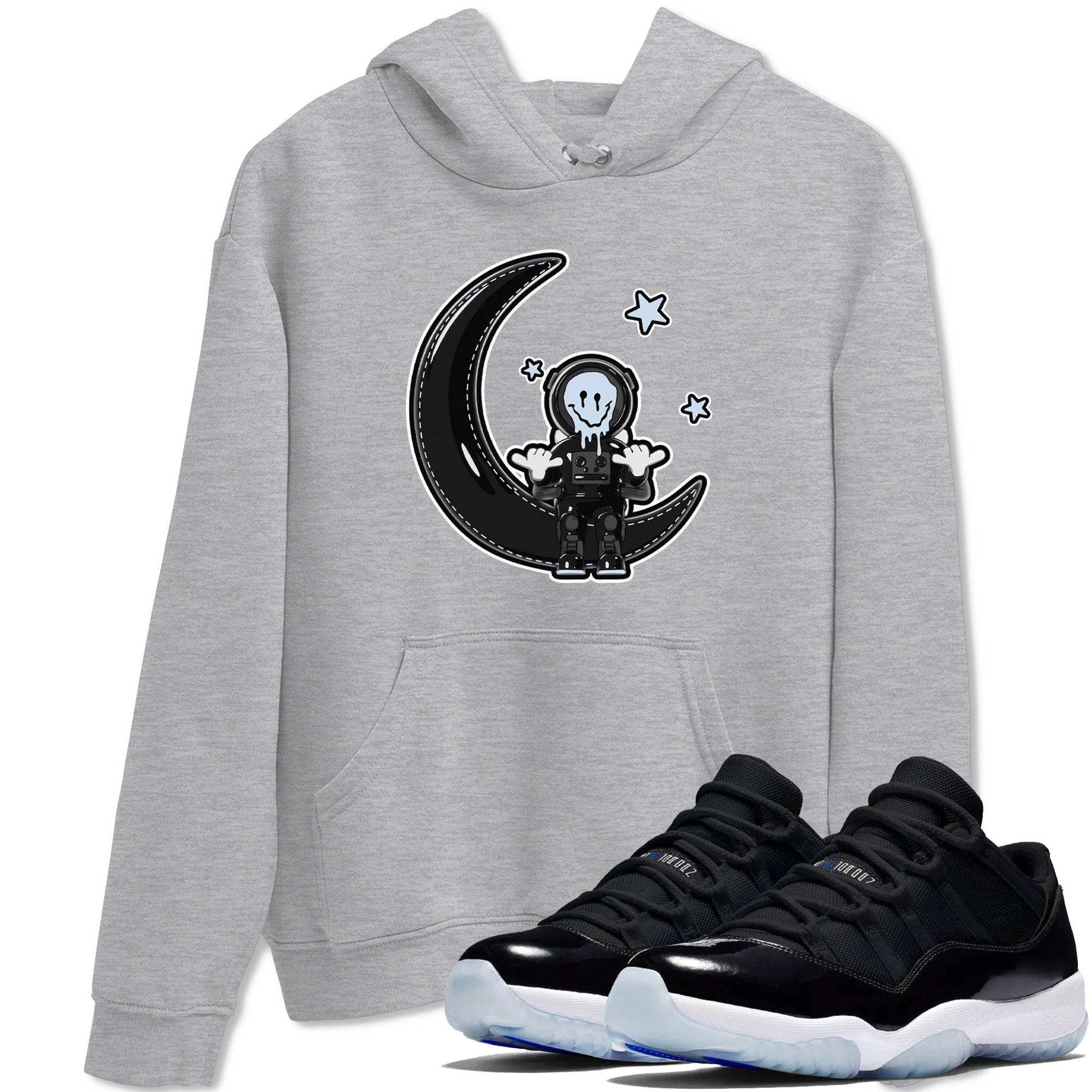 The Astronaut snkmatch Tee - Air Jordan 11 Black and Varsity Royal