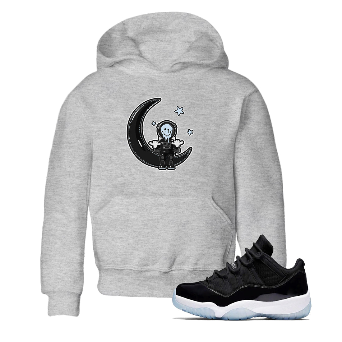 The Astronaut snkmatch Tee Kids - Air Jordan 11 Black and Varsity Royal