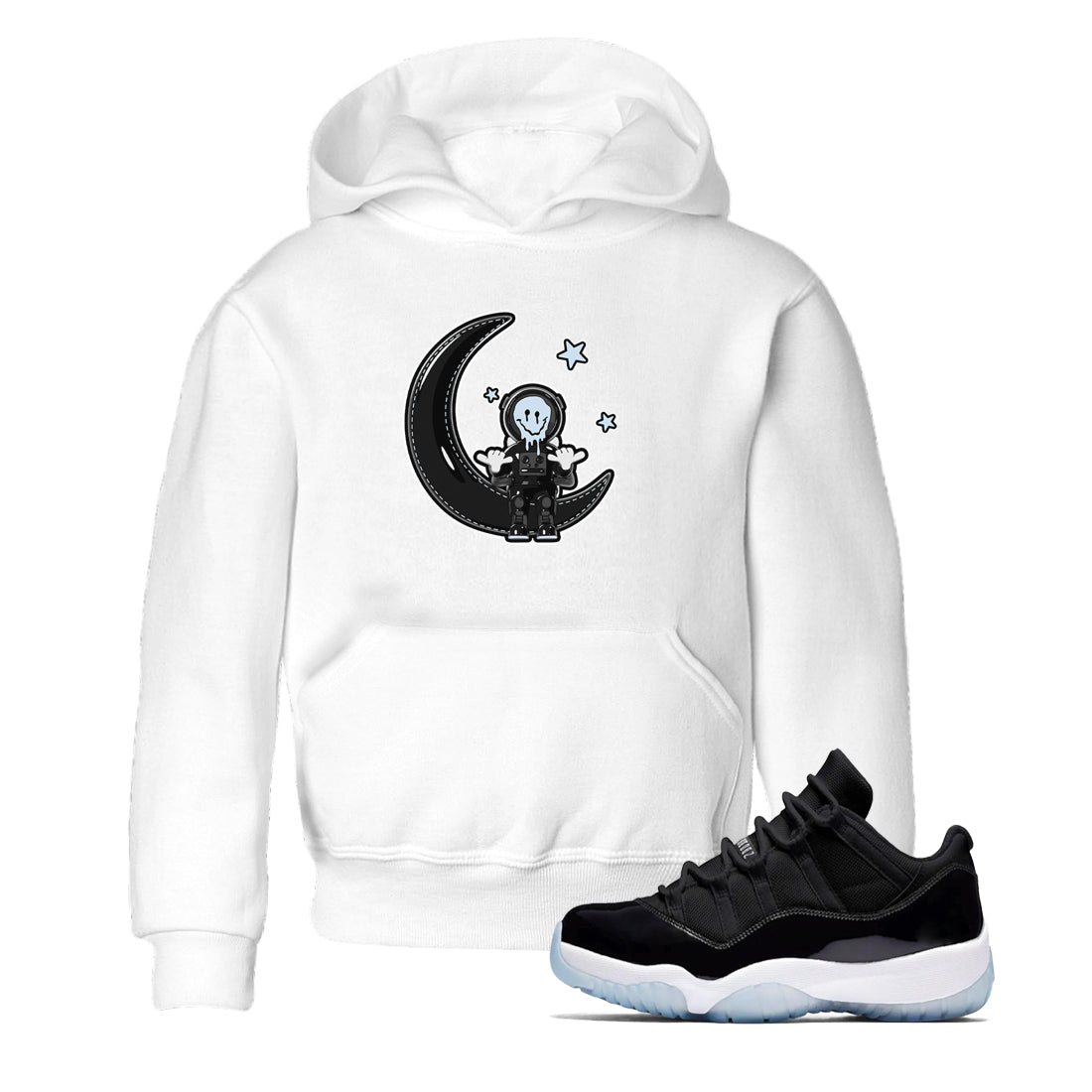 The Astronaut snkmatch Tee Kids - Air Jordan 11 Black and Varsity Royal
