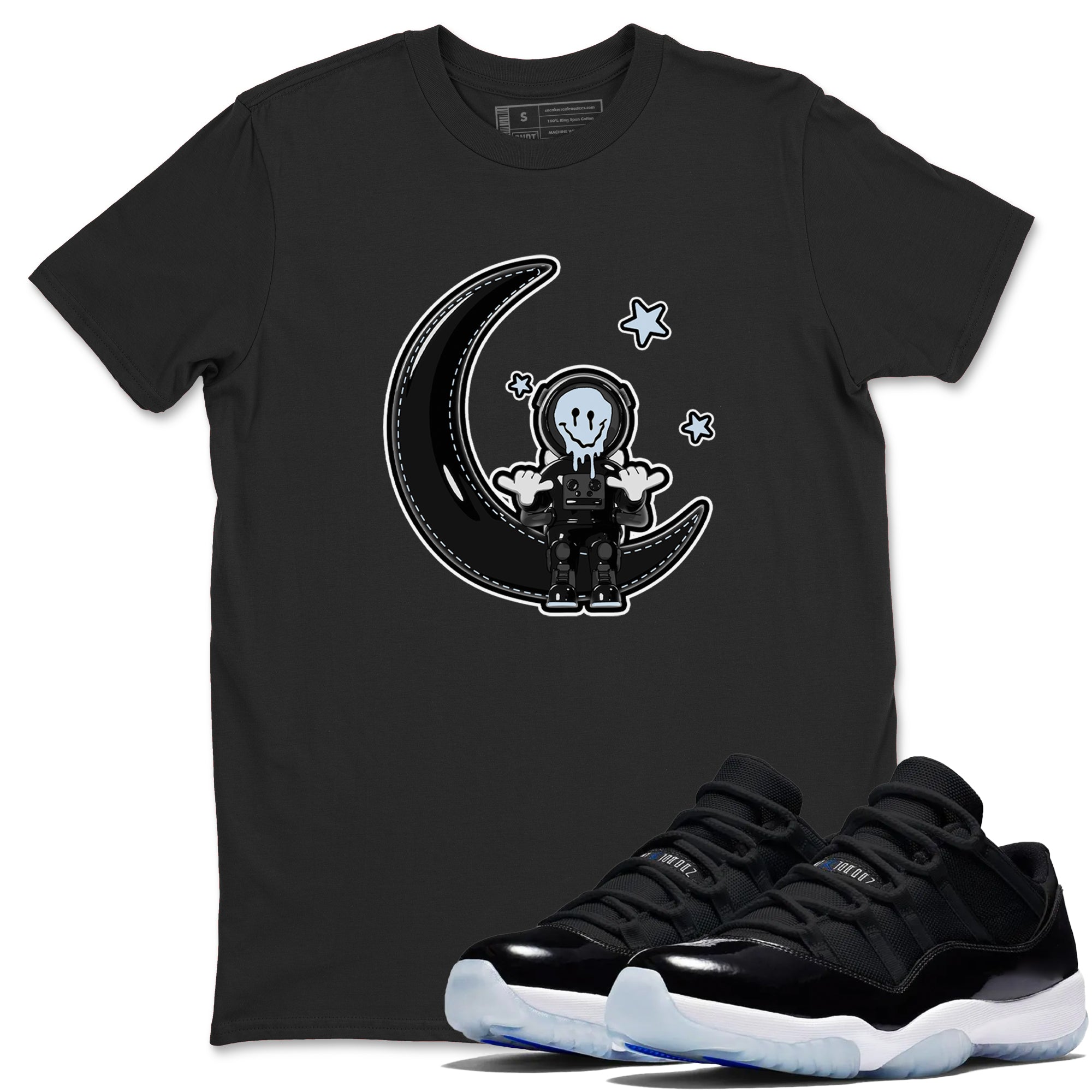 The Astronaut snkmatch Tee - Air Jordan 11 Black and Varsity Royal