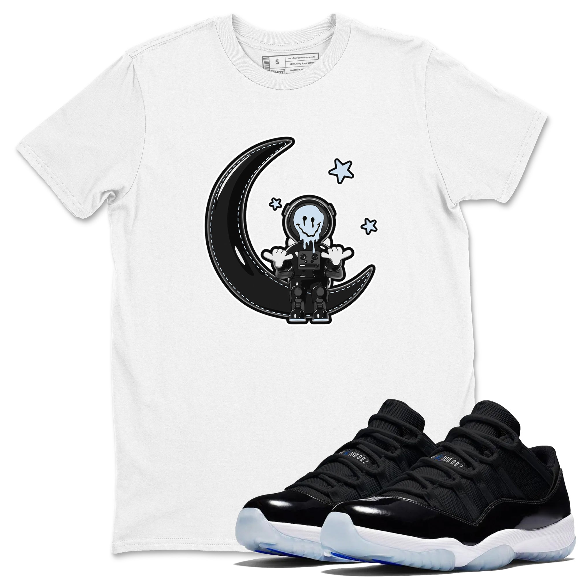 The Astronaut snkmatch Tee - Air Jordan 11 Black and Varsity Royal