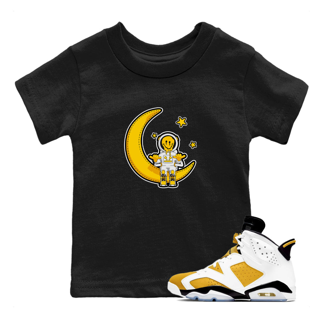 The Astronaut snkmatch Tee Kids - Air Jordan 6 Yellow Ochre