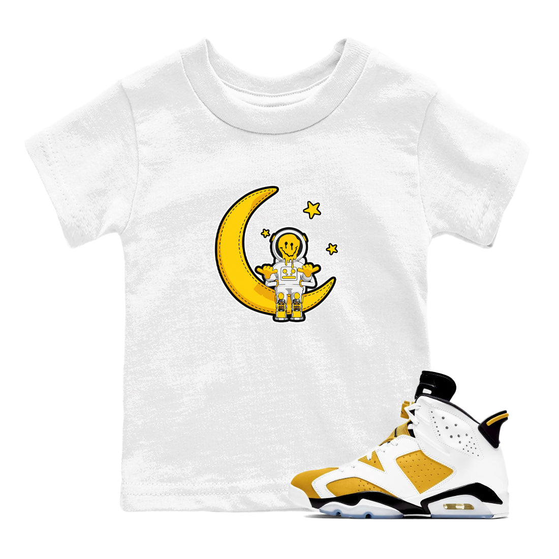 The Astronaut snkmatch Tee Kids - Air Jordan 6 Yellow Ochre