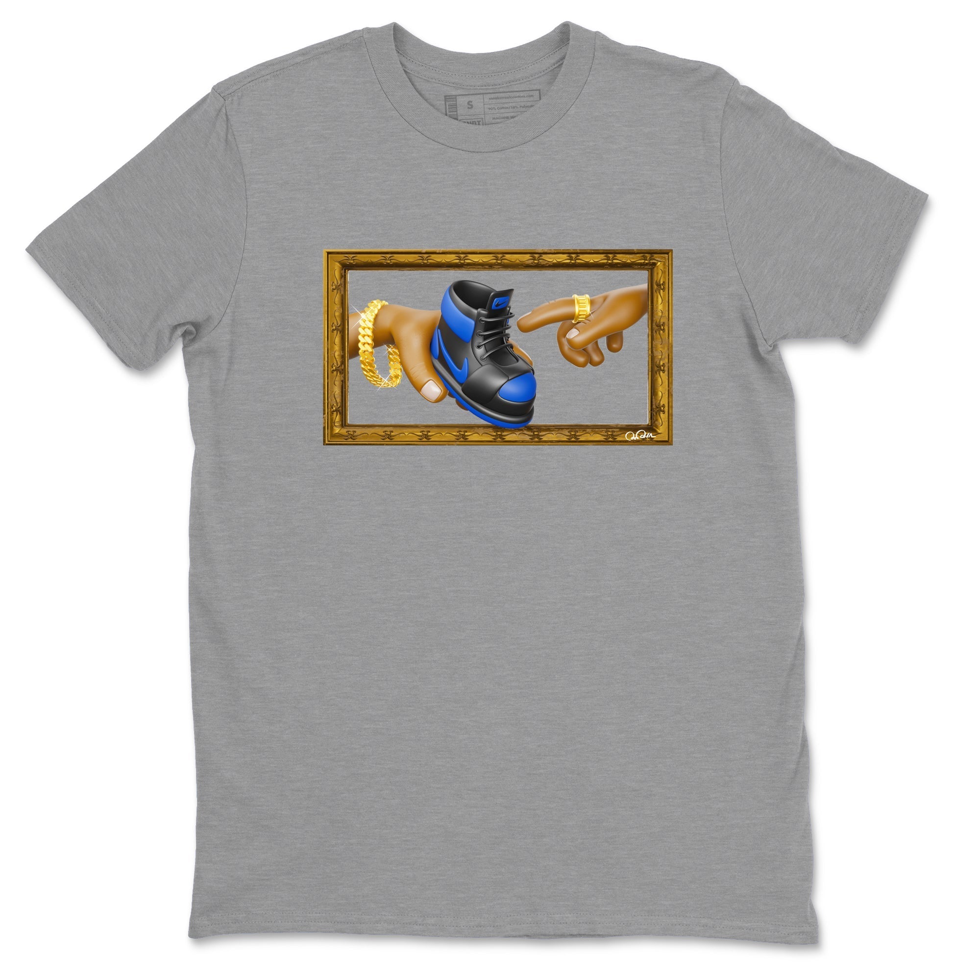 The Creation of Adam snkmatch Tee - Air Jordan 1 Royal Reimagined